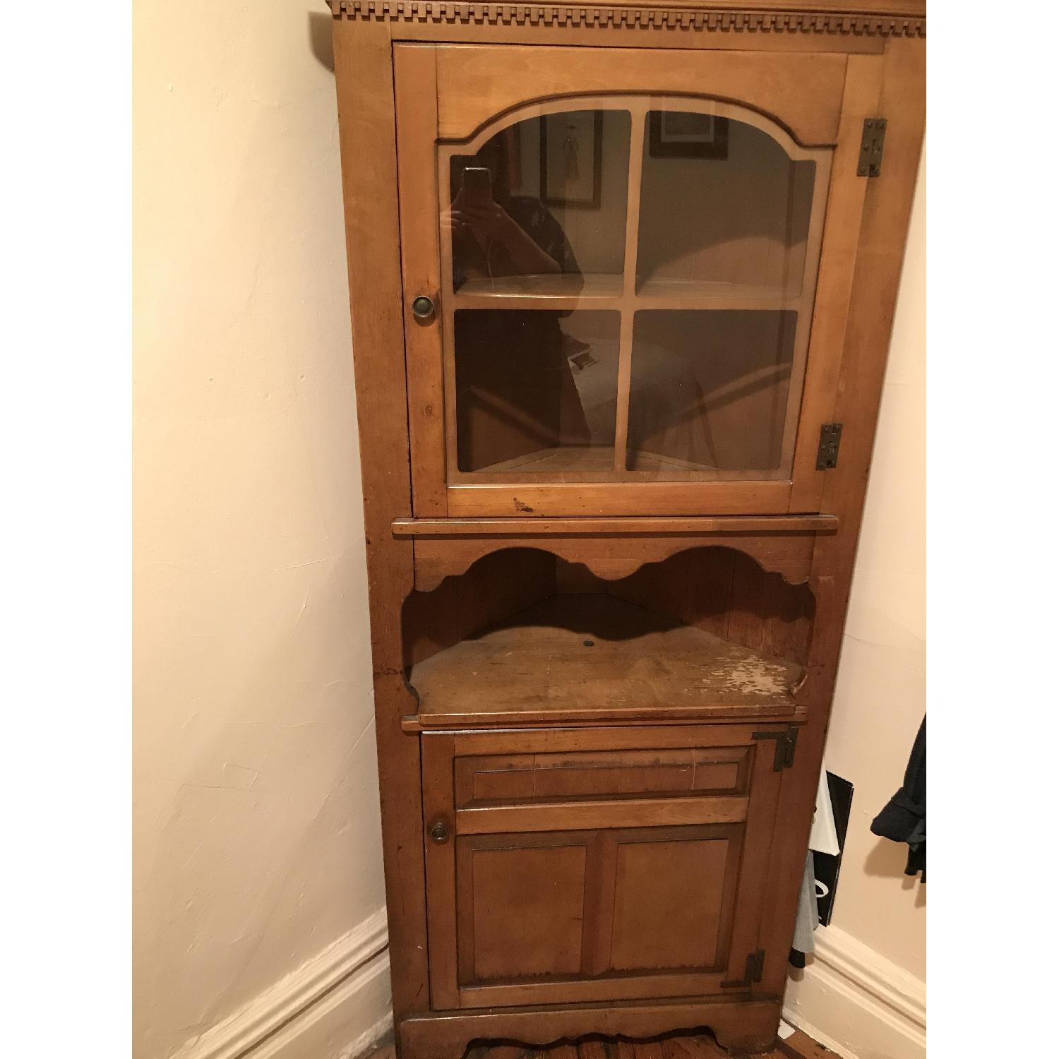 Corner Hutch Cabinet - AptDeco