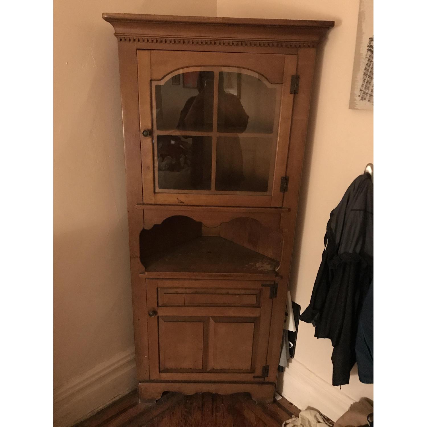 Corner Hutch Cabinet - AptDeco