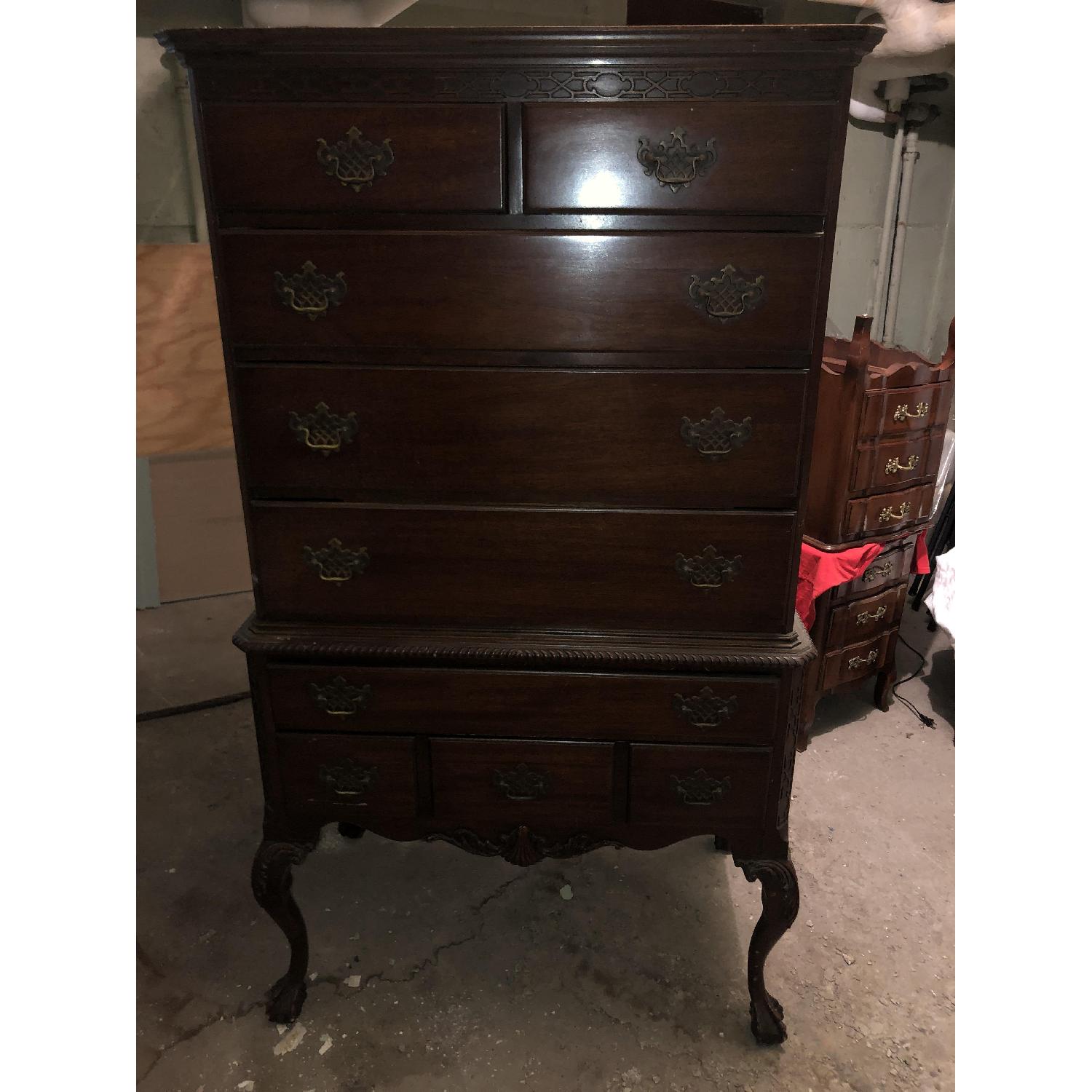 Wooden TallBoy Dresser AptDeco