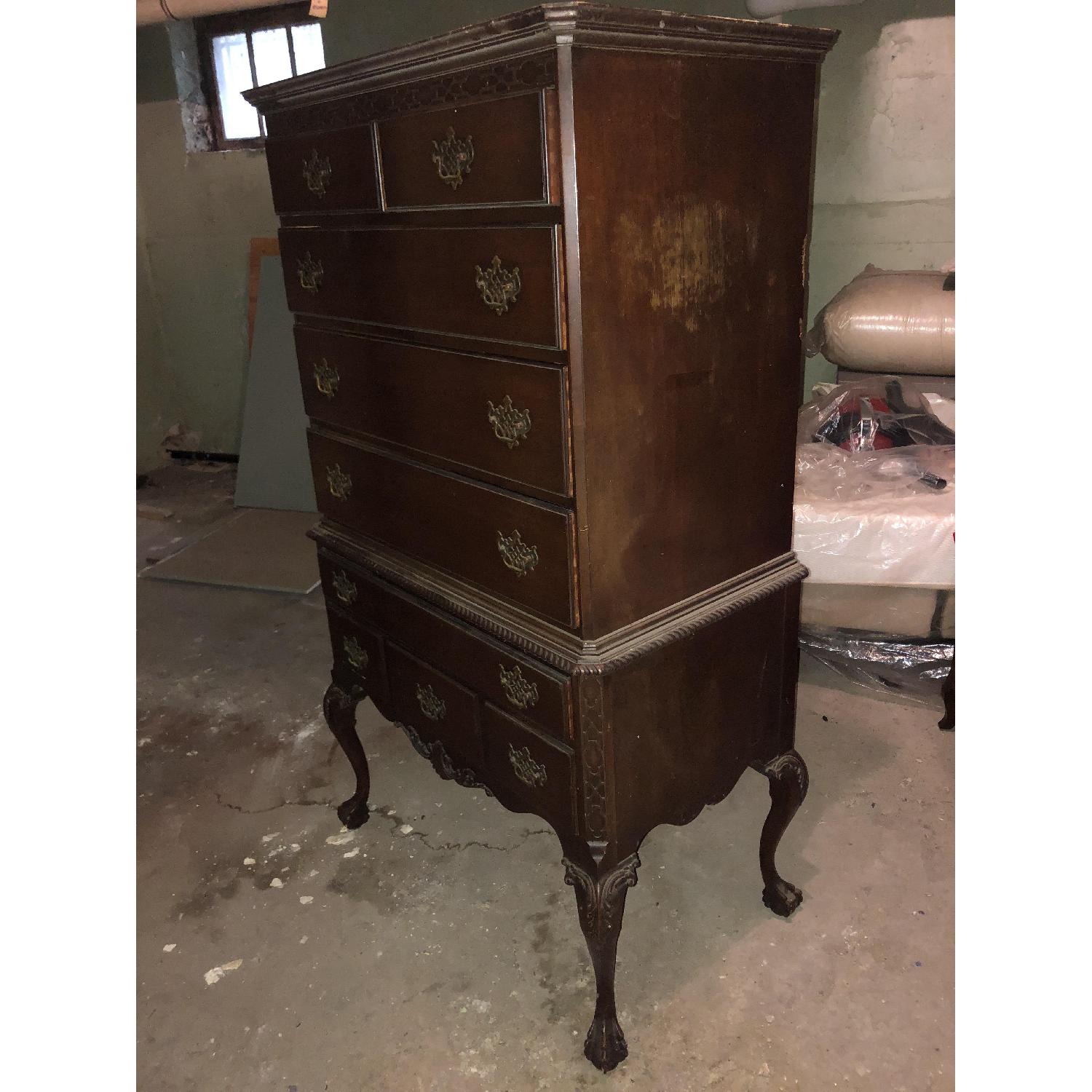 Wooden TallBoy Dresser AptDeco