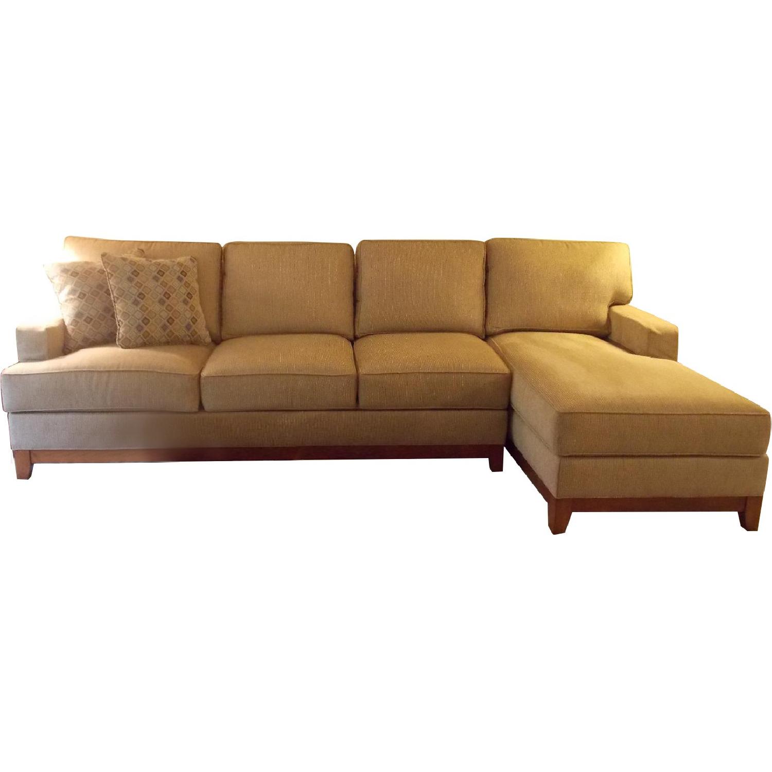 Ethan Allen 2Piece Sectional Sofa w/ Chaise AptDeco
