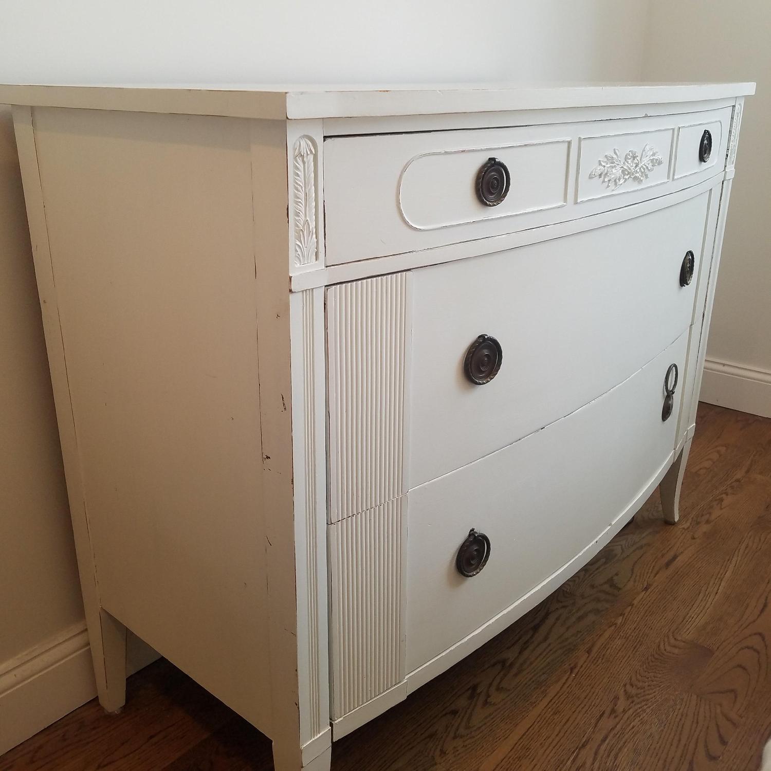 White Solid Hardwood Dresser - image-1