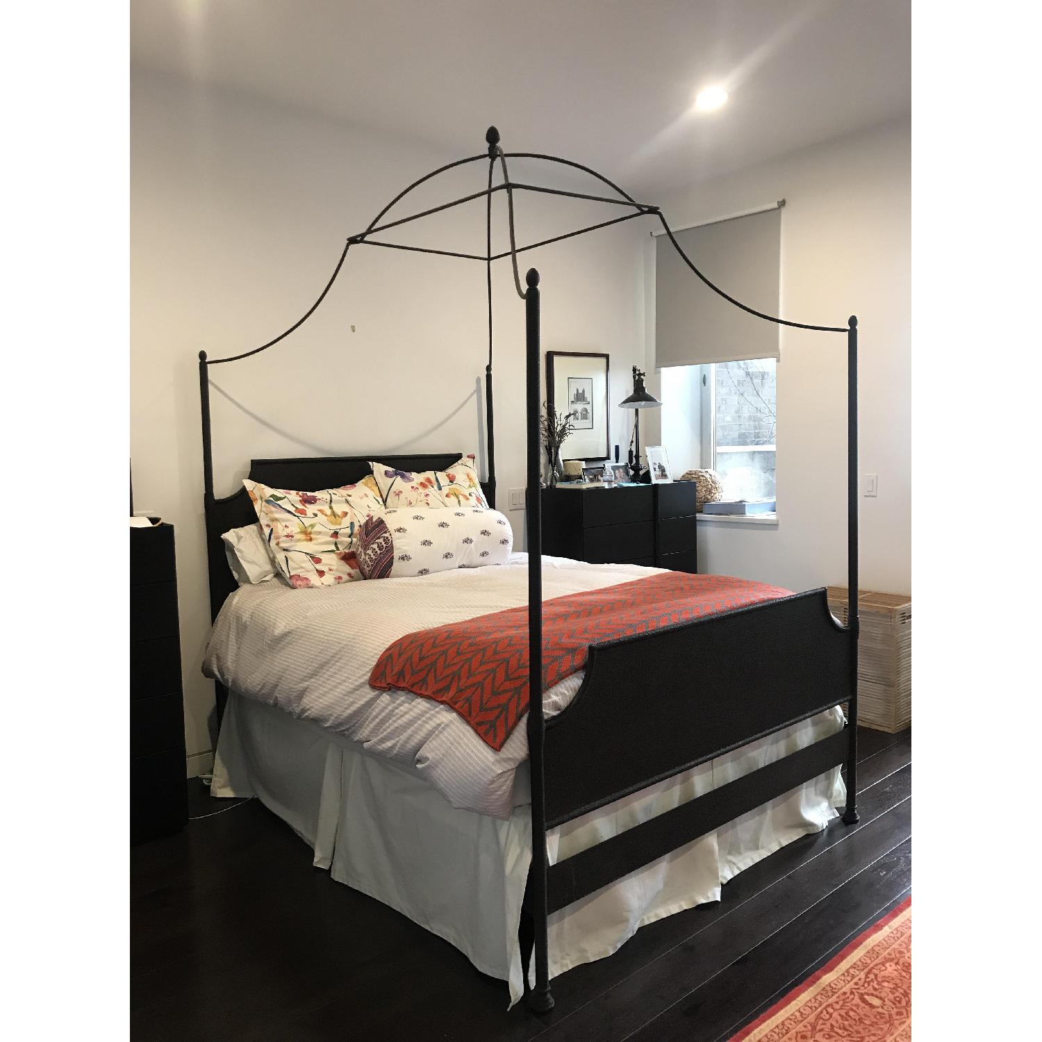 Restoration Hardware Iron Canopy Bed - image-2