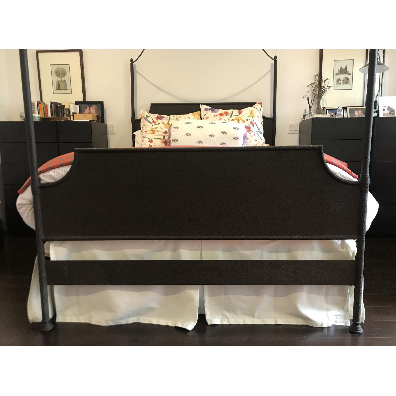 Restoration Hardware Iron Canopy Bed - image-3