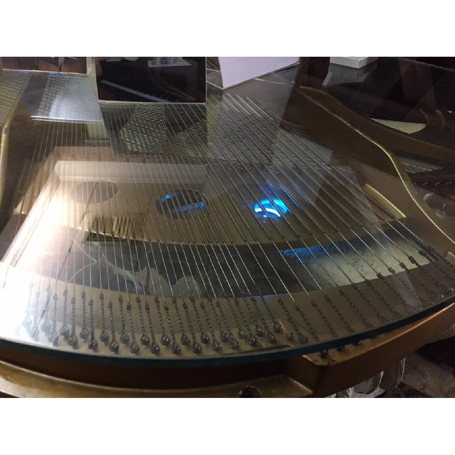 Antique Glass Piano Coffee Table - image-3