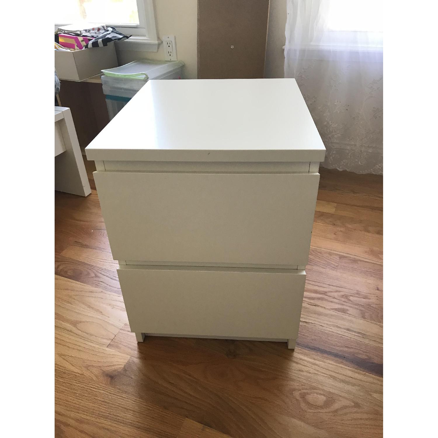 Ikea Malm 2 Drawer Nightstand - image-1