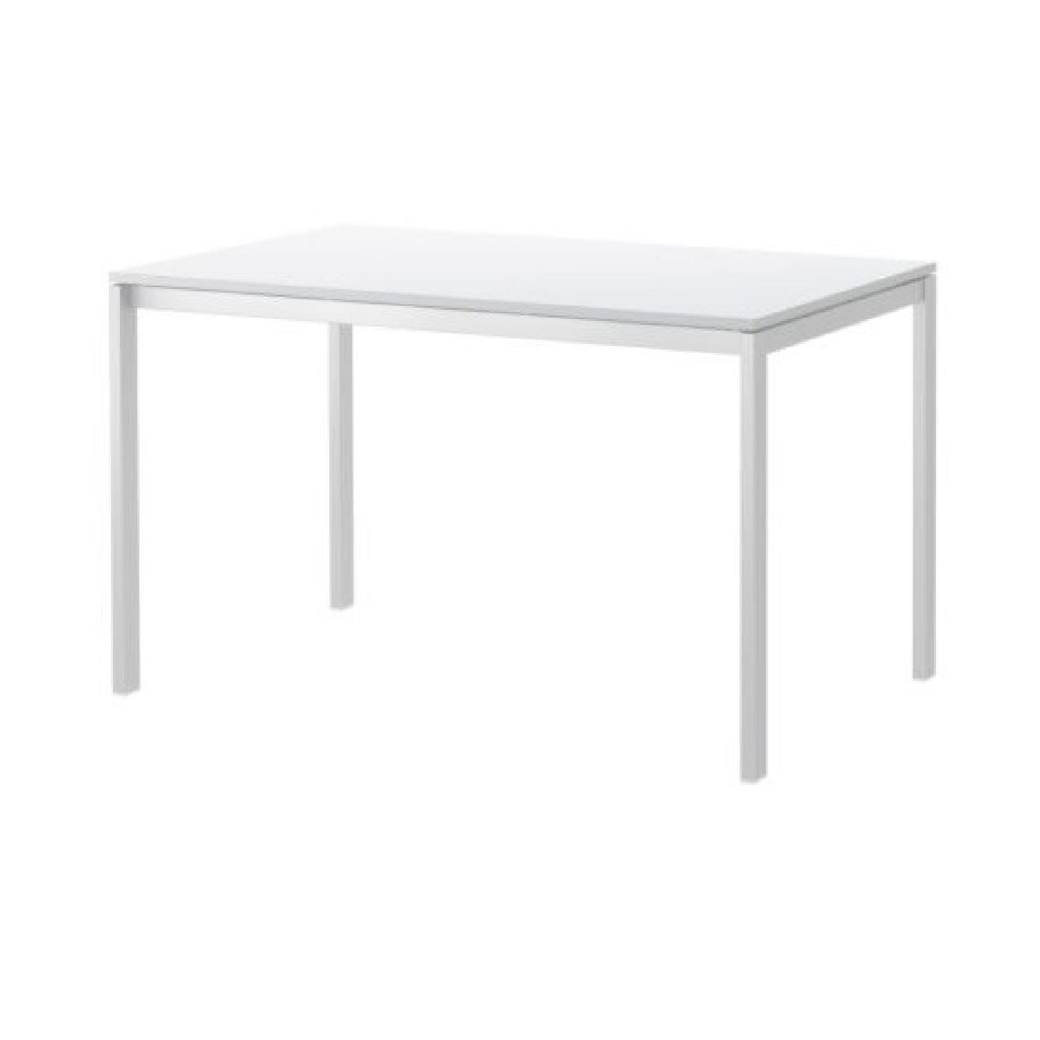 Ikea Melltorp White Dining Table AptDeco