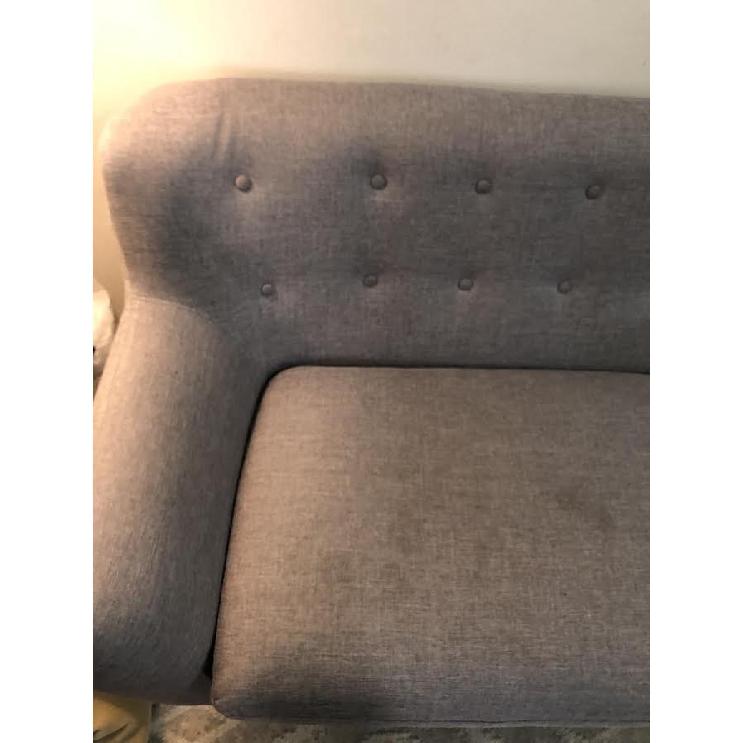 AllModern Langley Street Milland Mid-Century Dark Grey Sofa - image-2