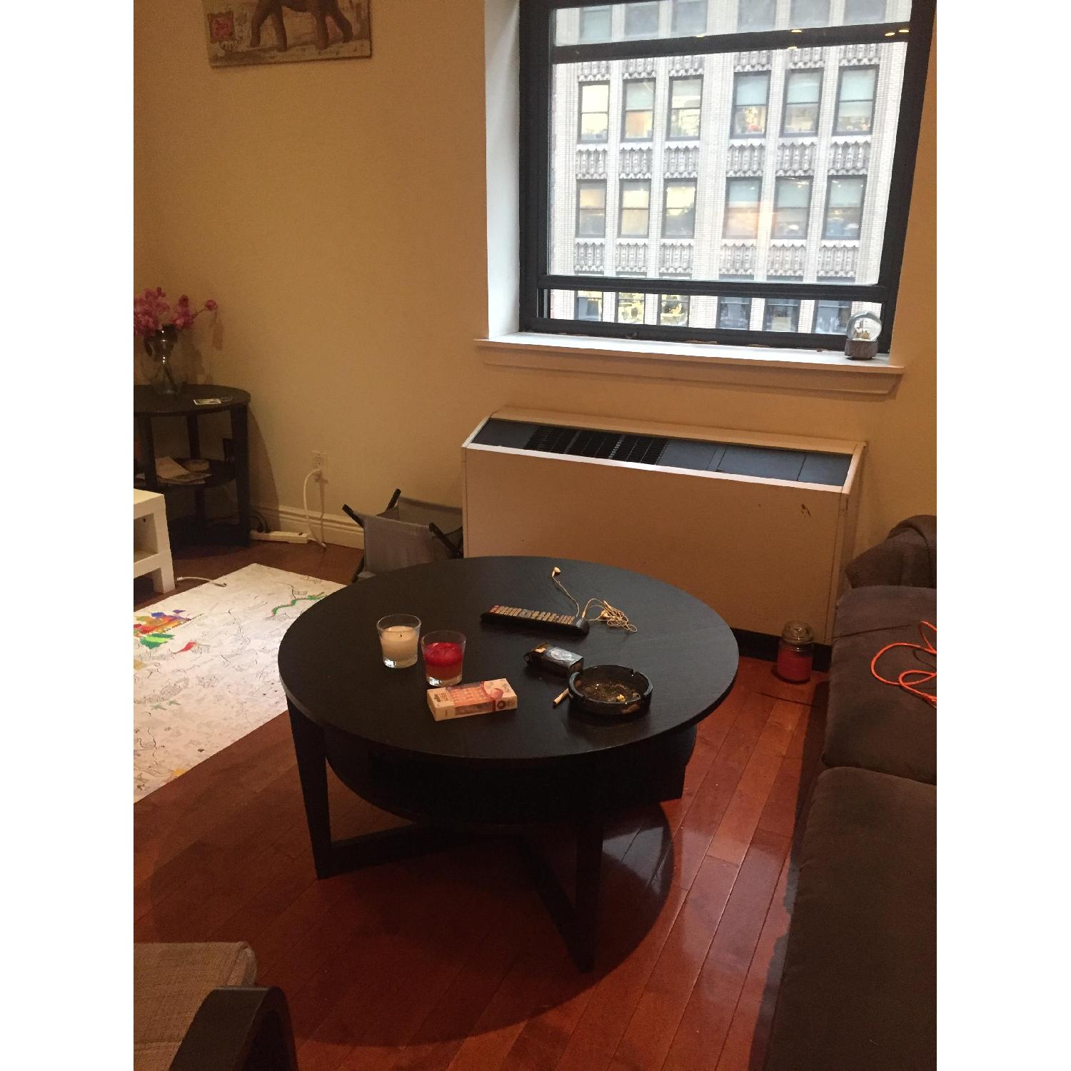 Ikea Vejmon Coffee Table in Black-Brown - image-1