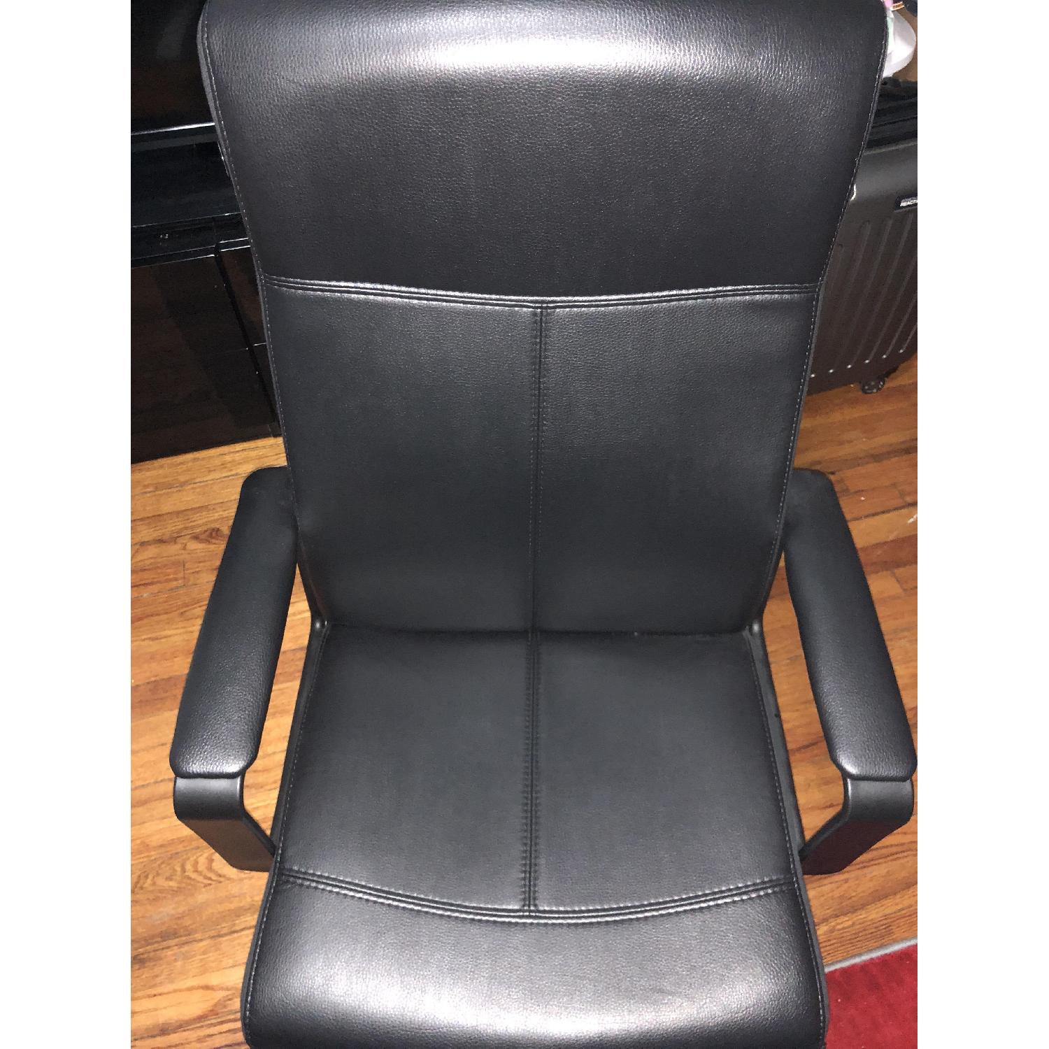 Ikea Malkolm Black Swivel Office Chair - image-2