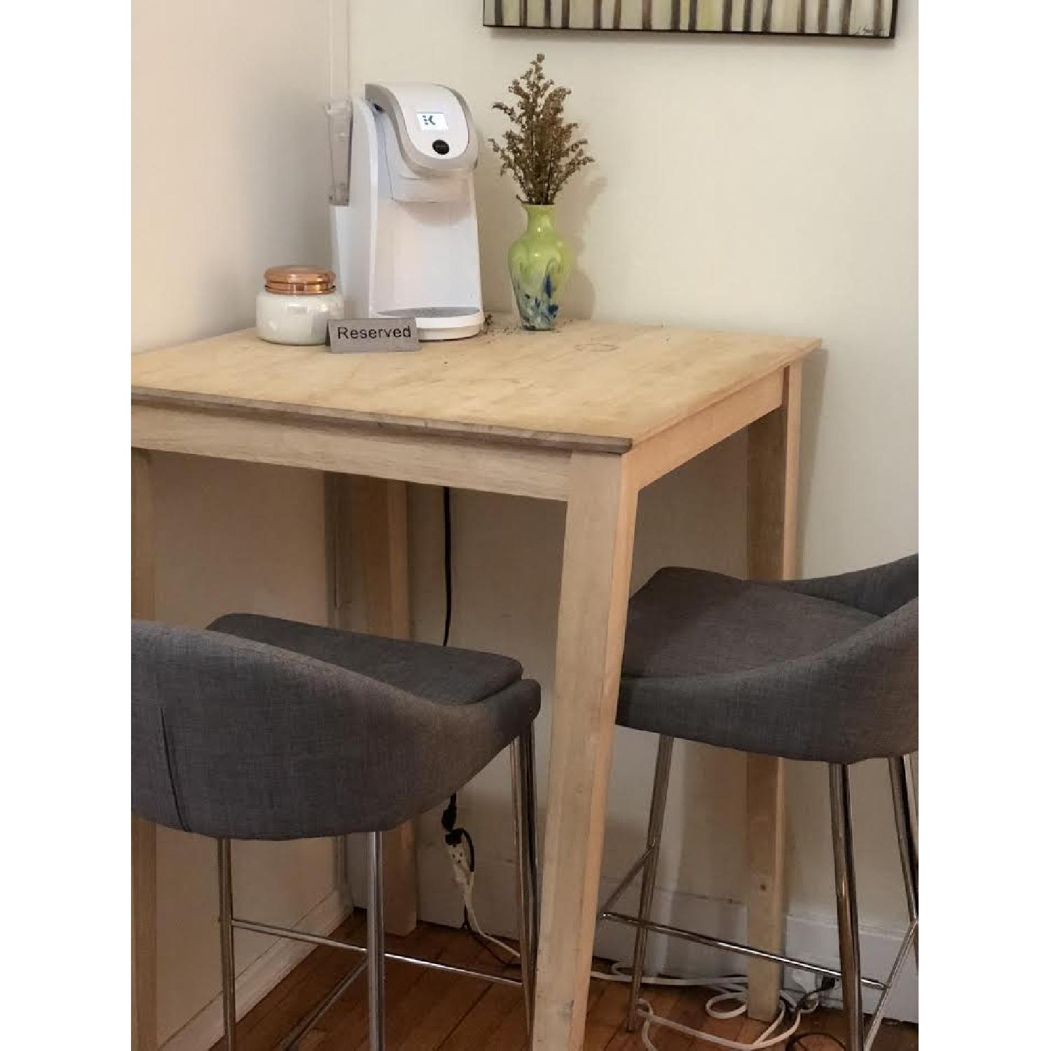 Kingsley Shaker Bar Height Table w/ 2 Barstools - image-2