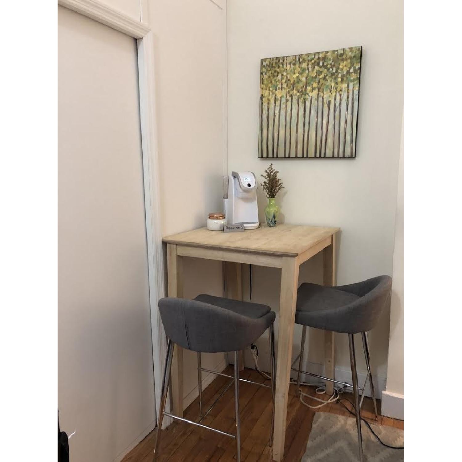 Kingsley Shaker Bar Height Table w/ 2 Barstools - image-3