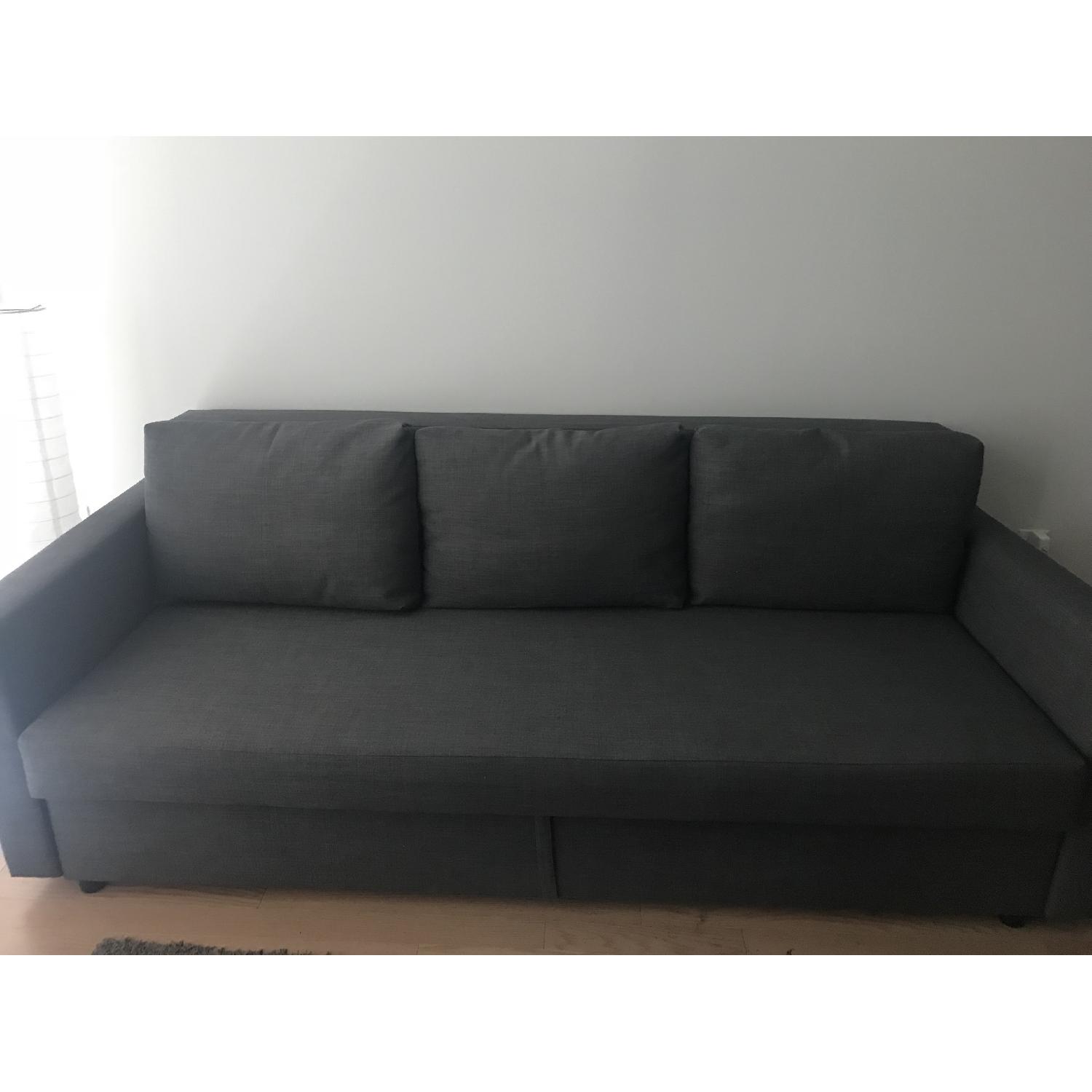 Ikea Friheten Sleeper Sofa w/ Storage in Grey - AptDeco