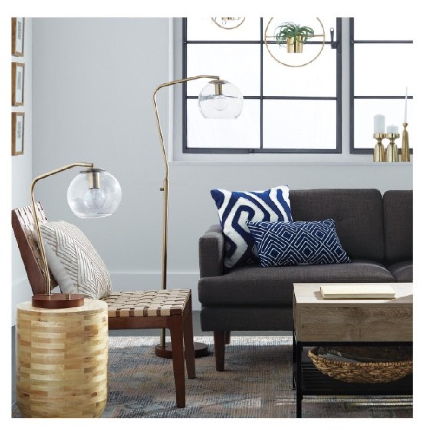Target Brass Glass Globe Floor Lamp - image-4