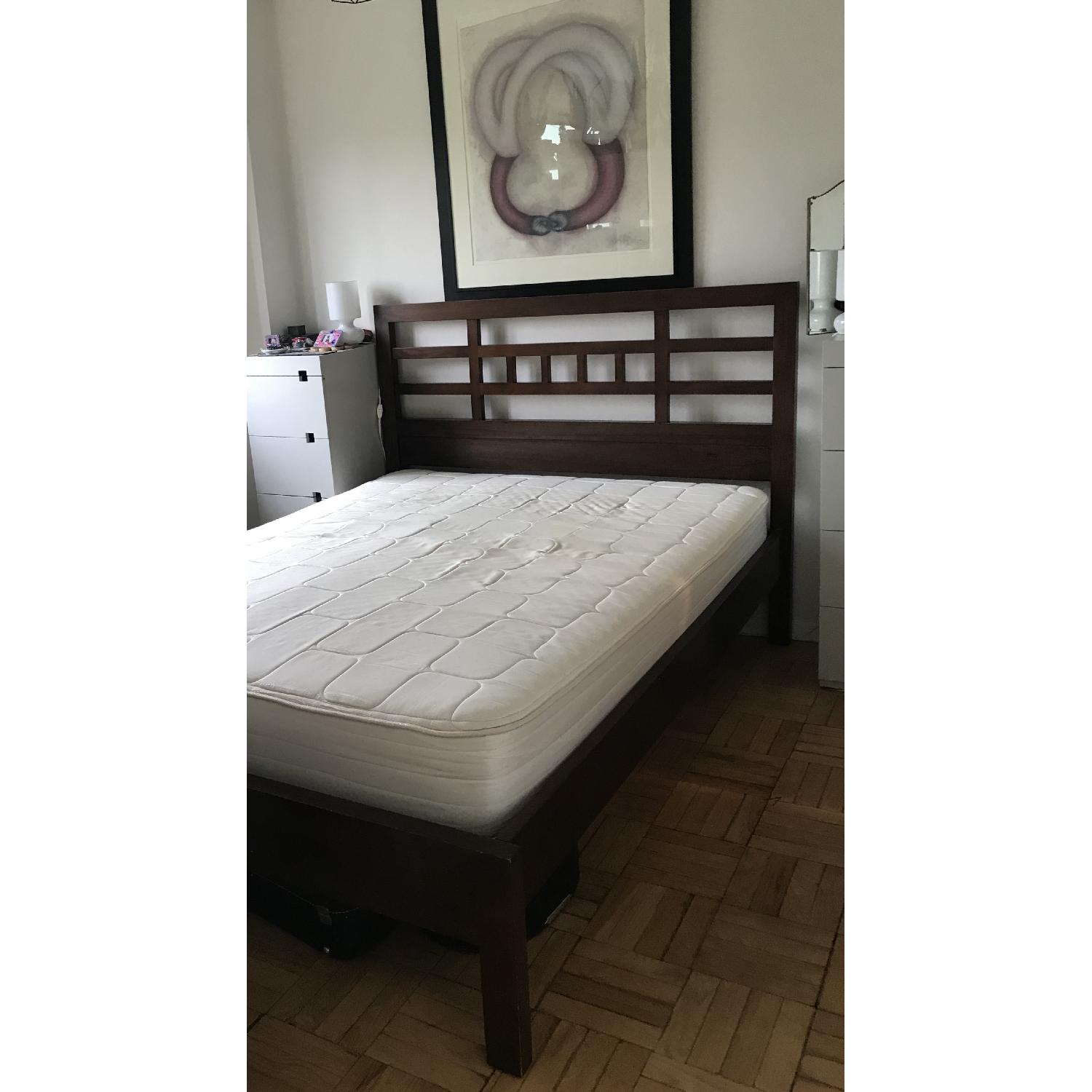 Room & Board Mondo Walnut Queen Bed w/ Low Footboard - image-1