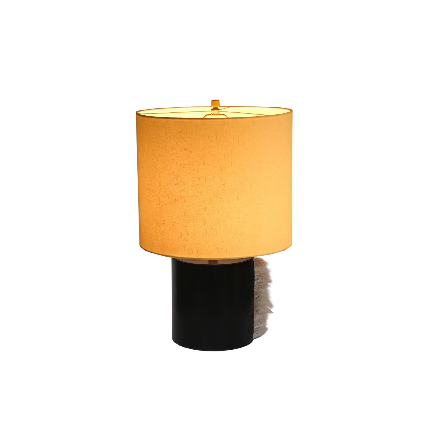Black Leather Table Lamps - image-2