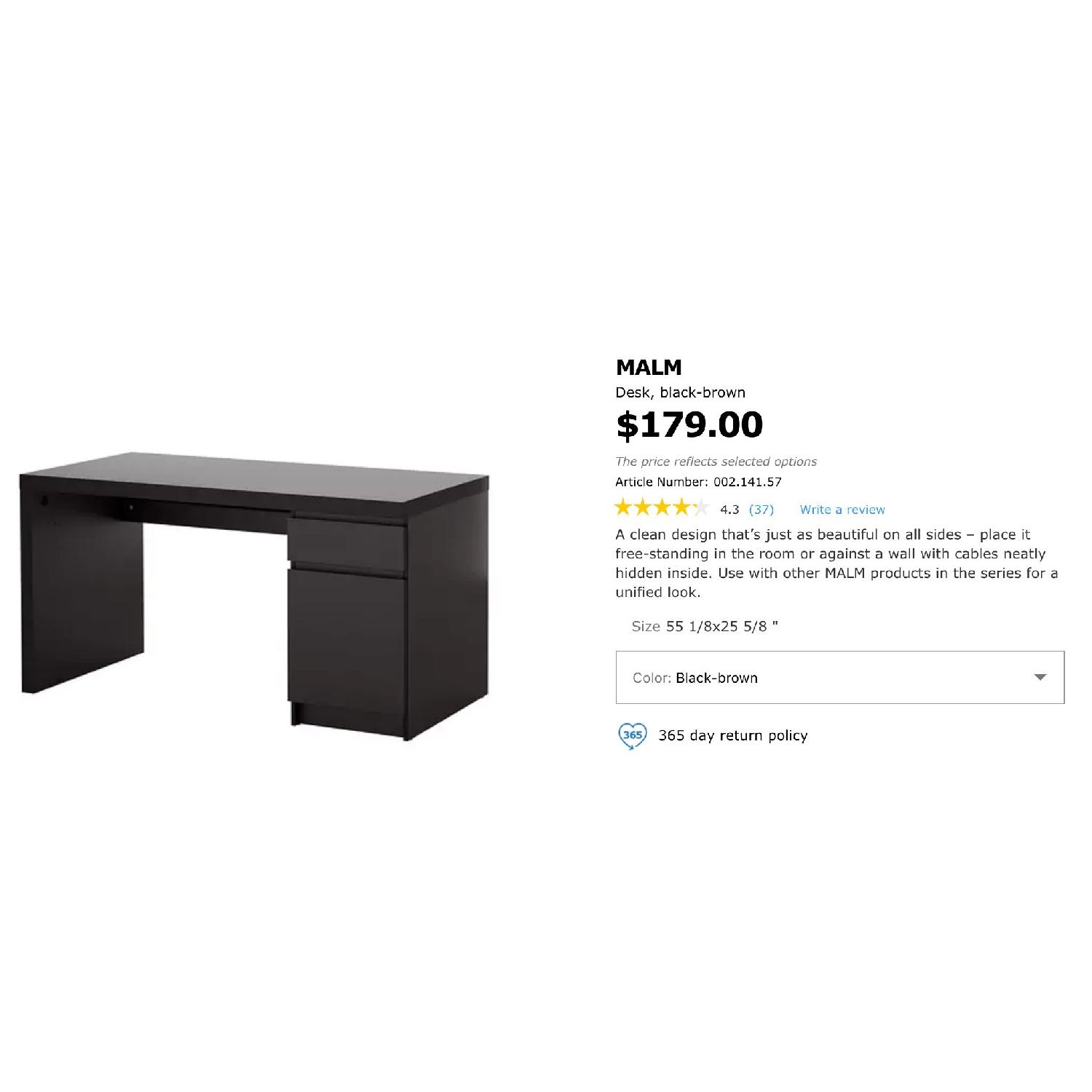 Ikea Malm Desk & Flintan Chair - image-5