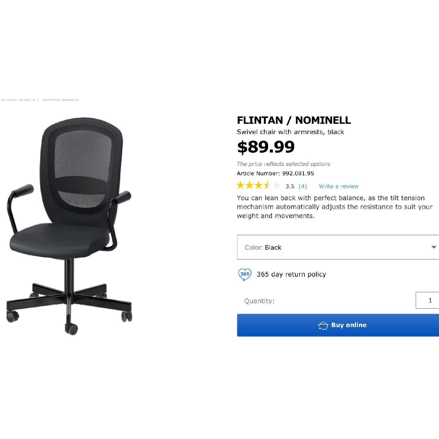 Ikea Malm Desk & Flintan Chair - image-6