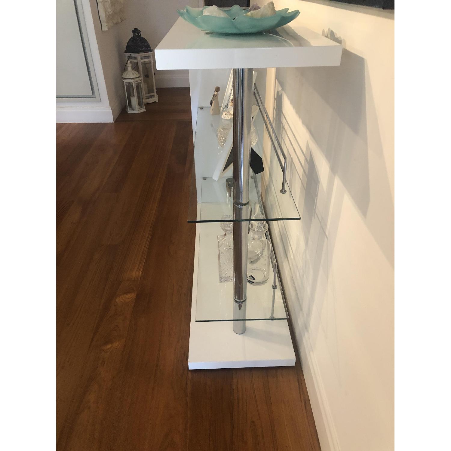 White Lacquer Bar Cabinet - image-2