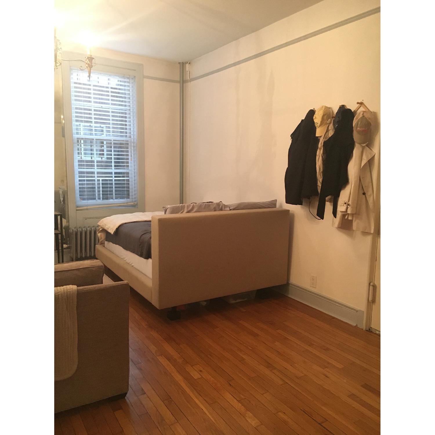 Crate & Barrel Tate Upholstered Bed - image-2