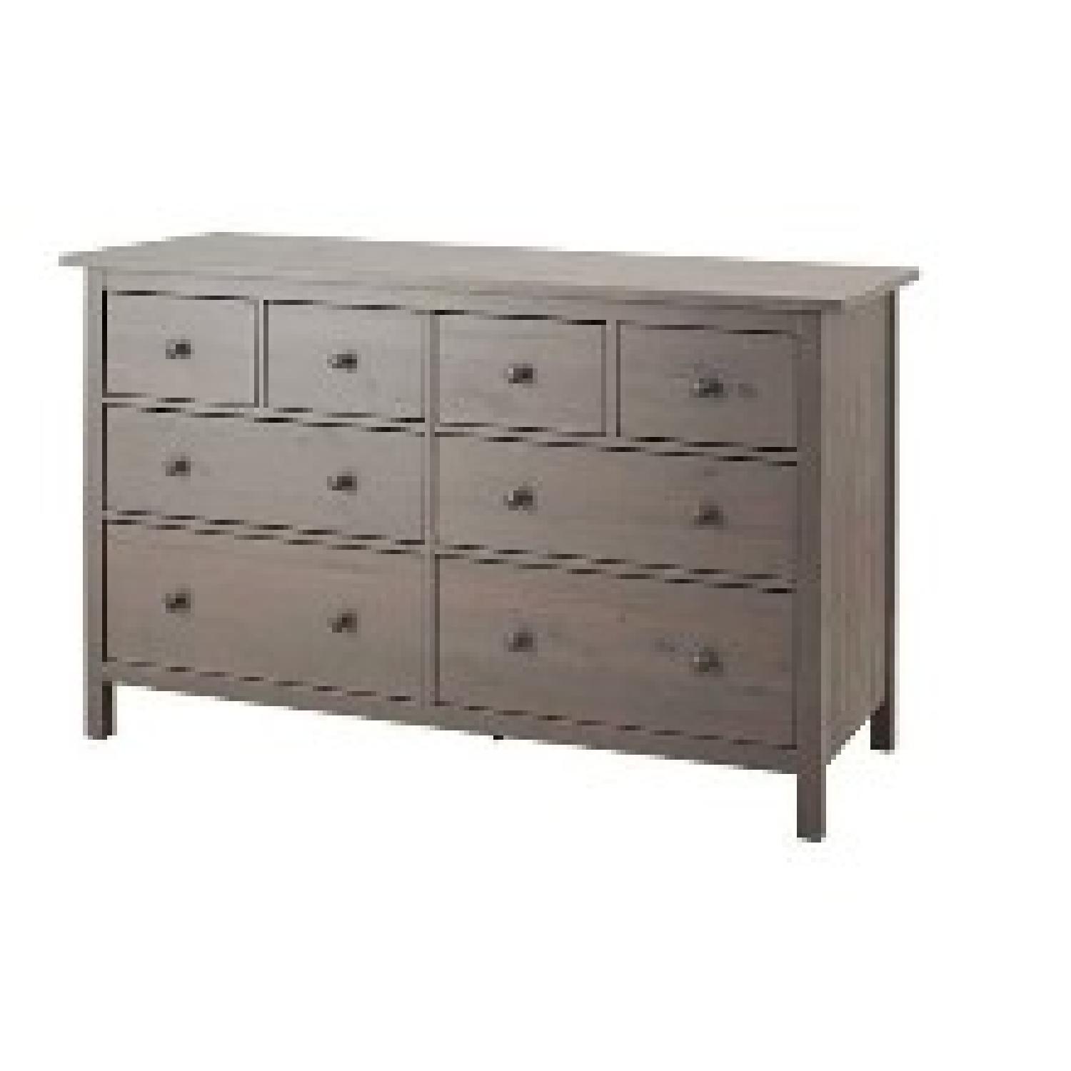 Ikea Hemnes Grey-Brown 8-Drawer Dresser - image-0