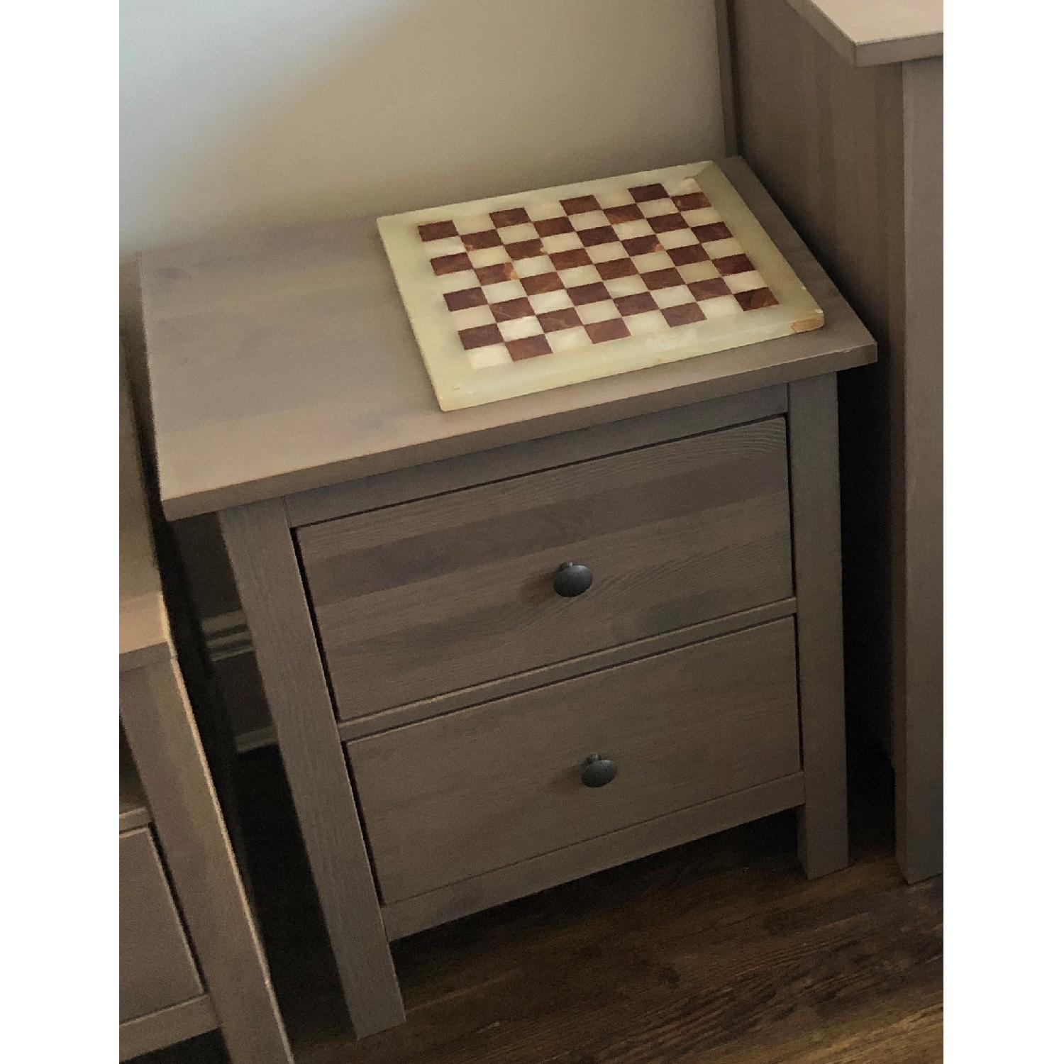 Ikea Hemnes Grey-Brown 2-Drawer Chest - image-1