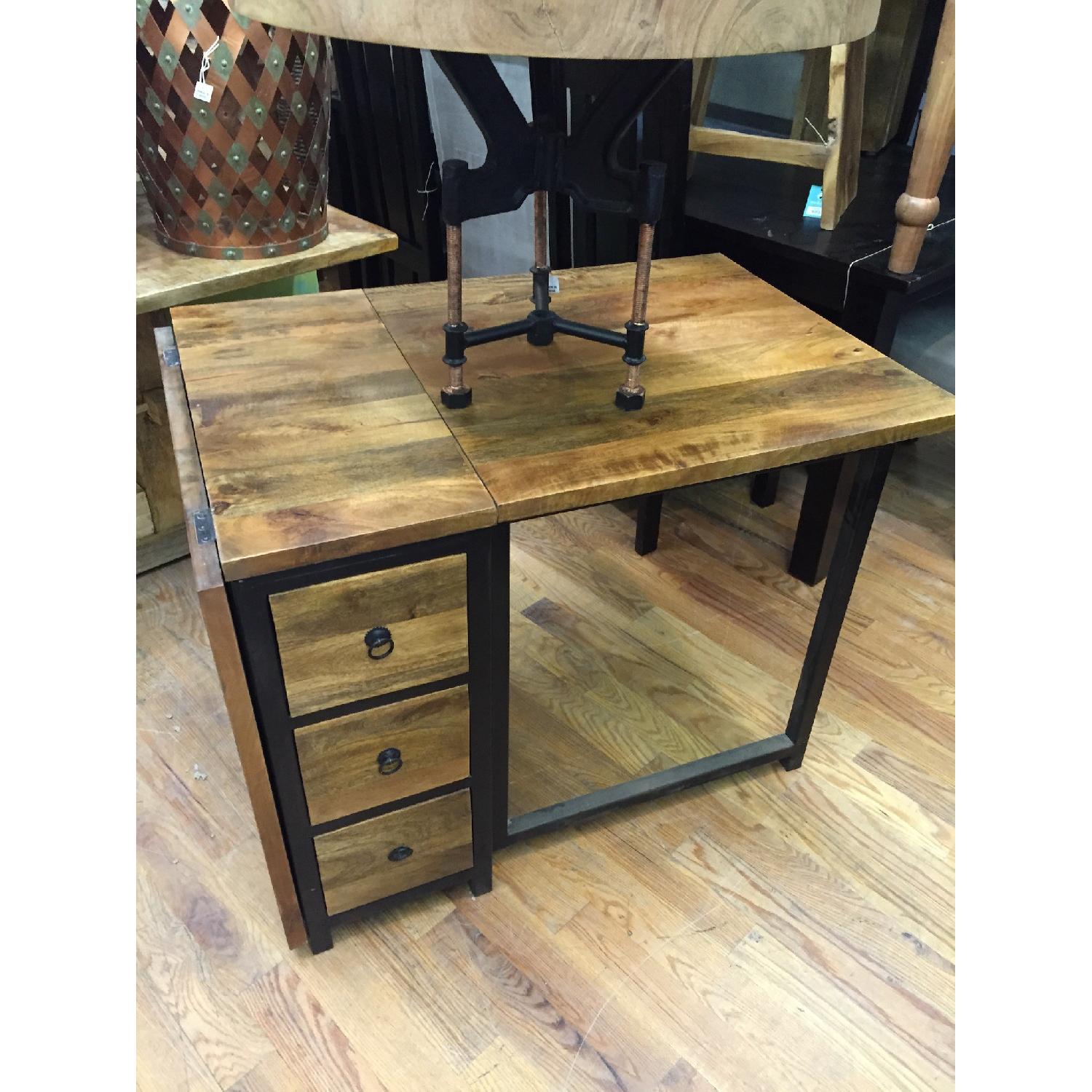 Wood Foldable Dining Table - image-2