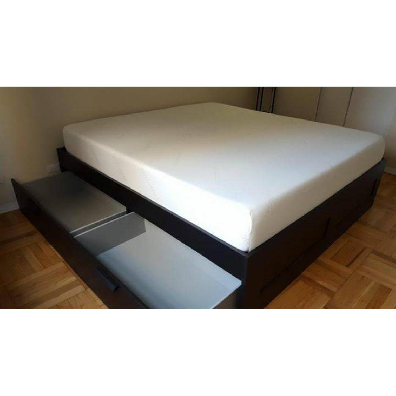 Ikea Brimnes King Storage Bed Frame AptDeco