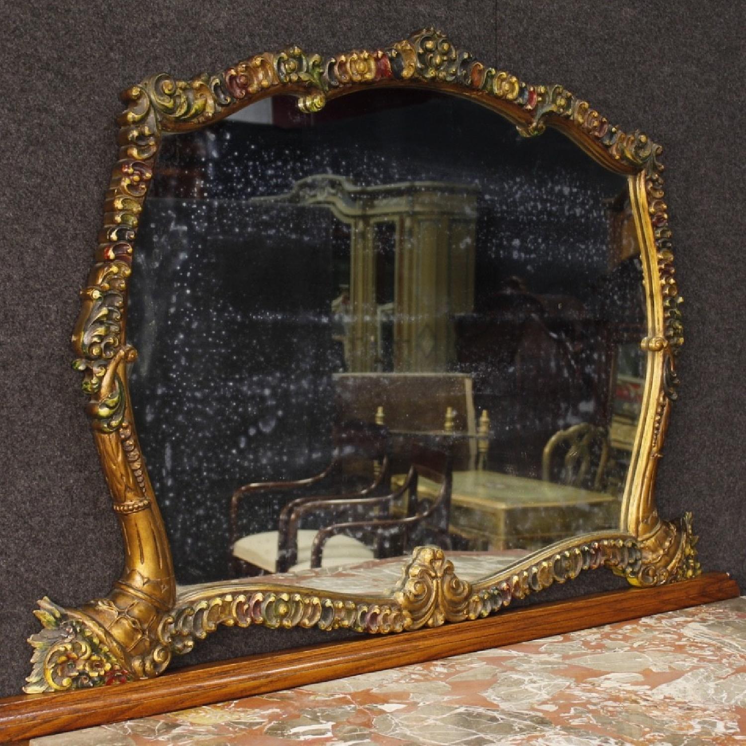 Italian Wood Dresser w/ Mirror & Marble Top - image-2