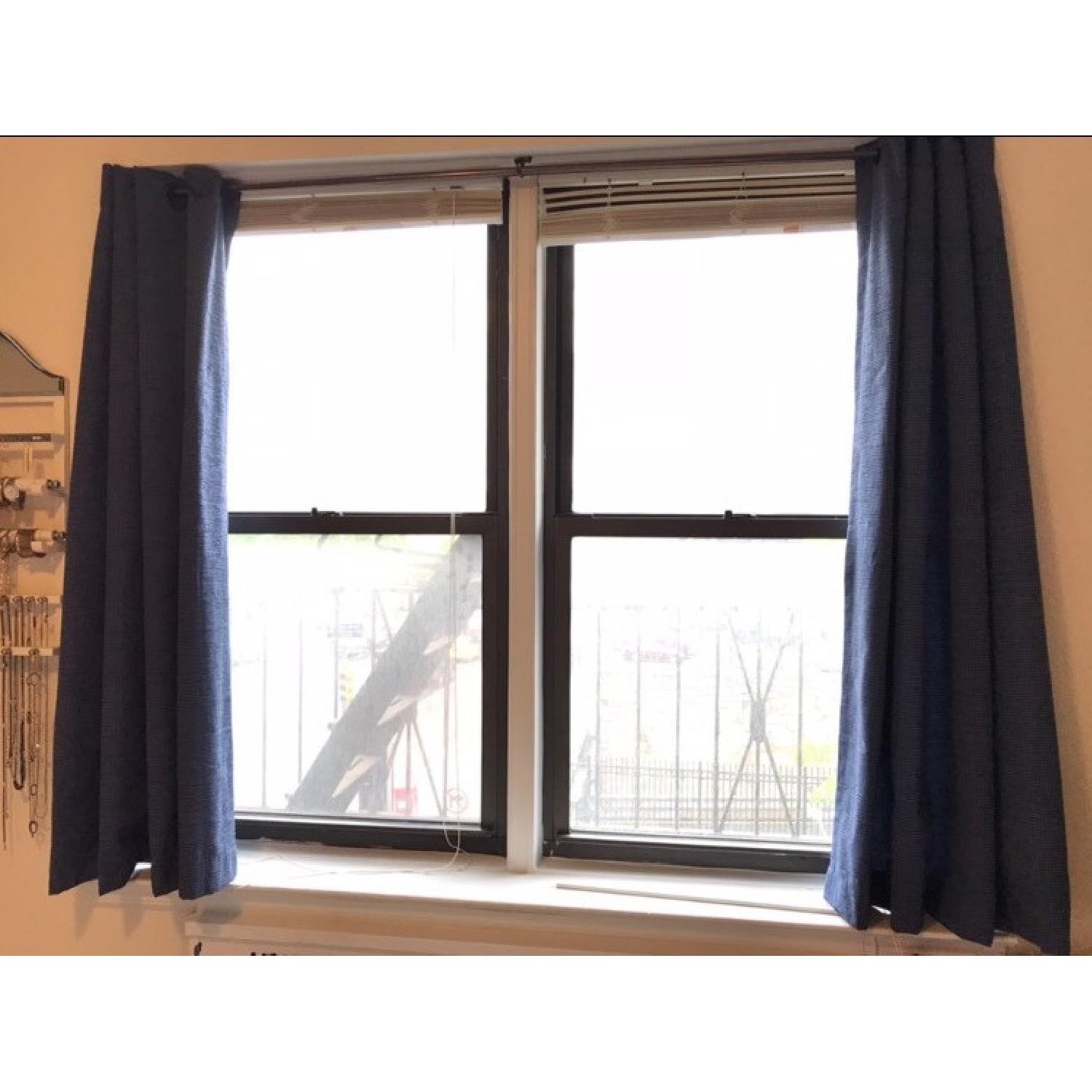 Bed Bath & Beyond Navy Curtains - image-1