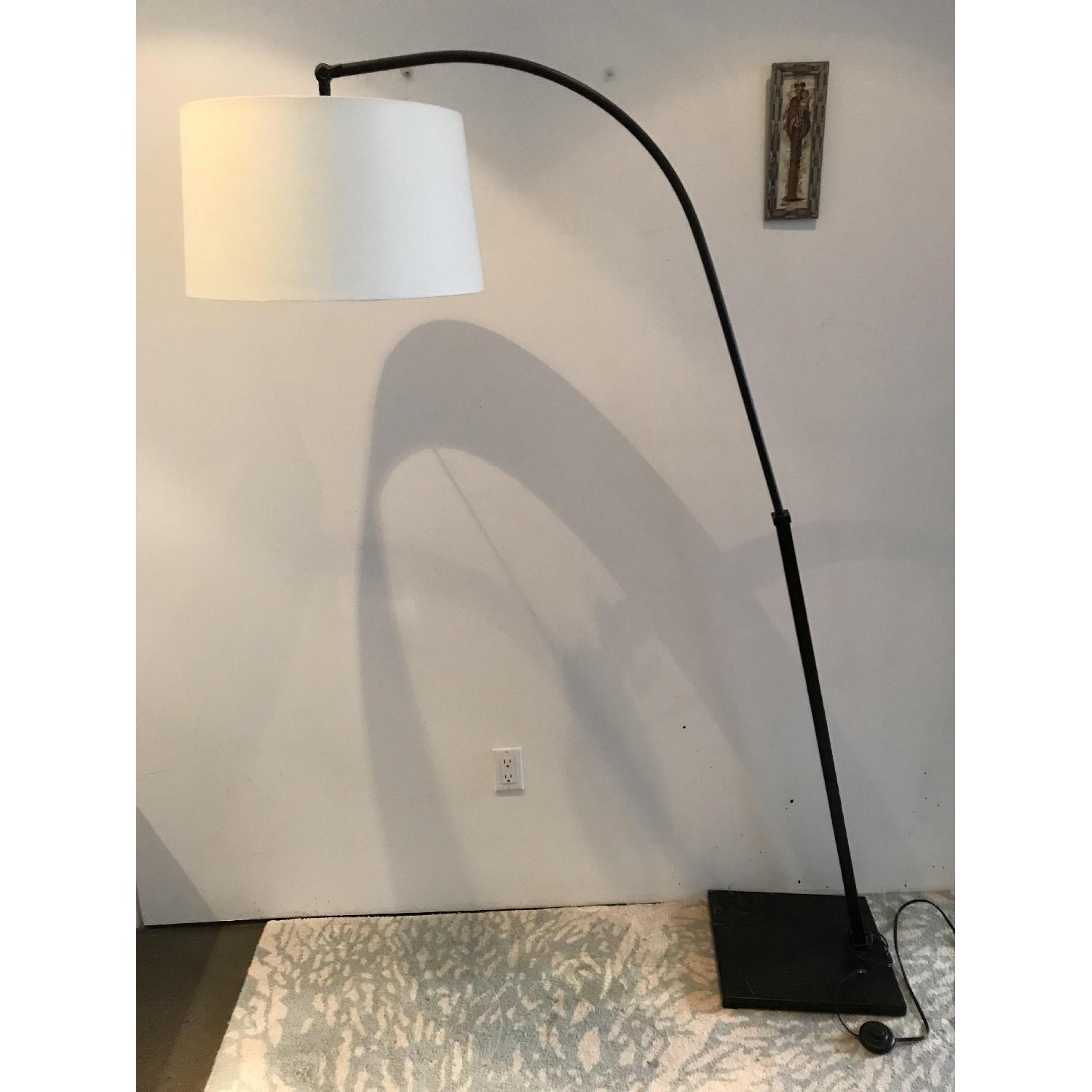 West Elm Black Metal Floor Lamp - image-1
