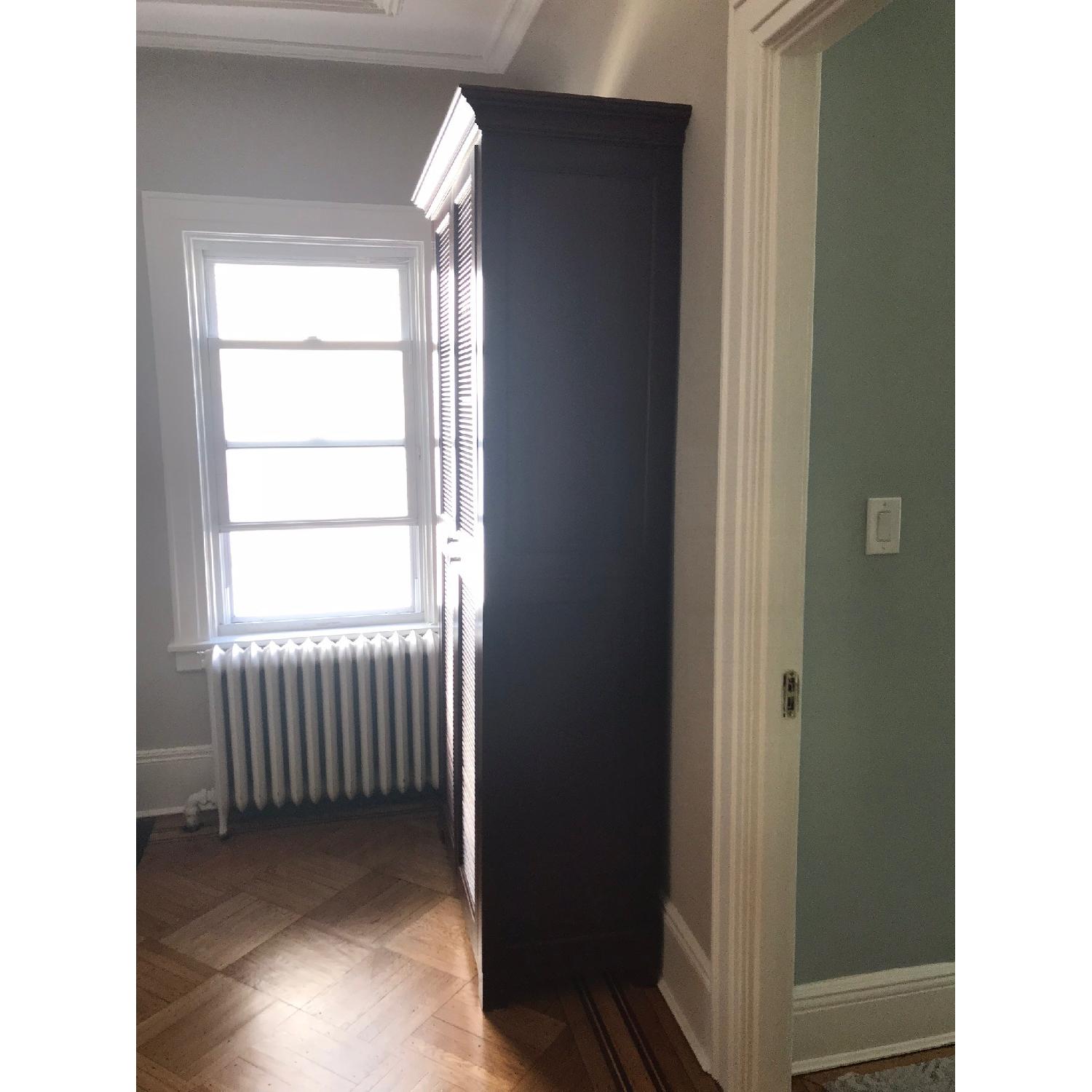 Custom Armoire w/ Louvered Doors AptDeco