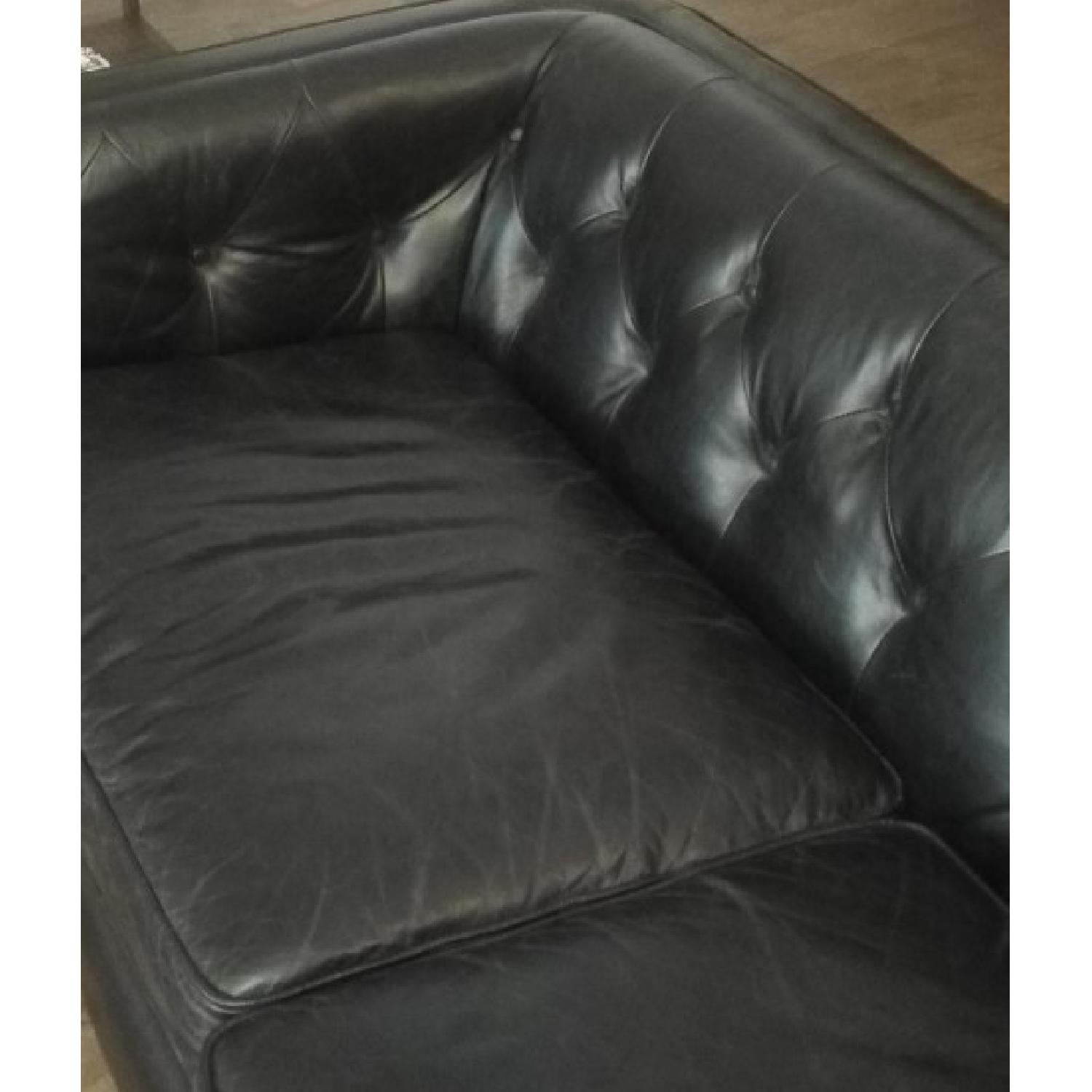 Article Alcott Black Leather Sofa - image-4