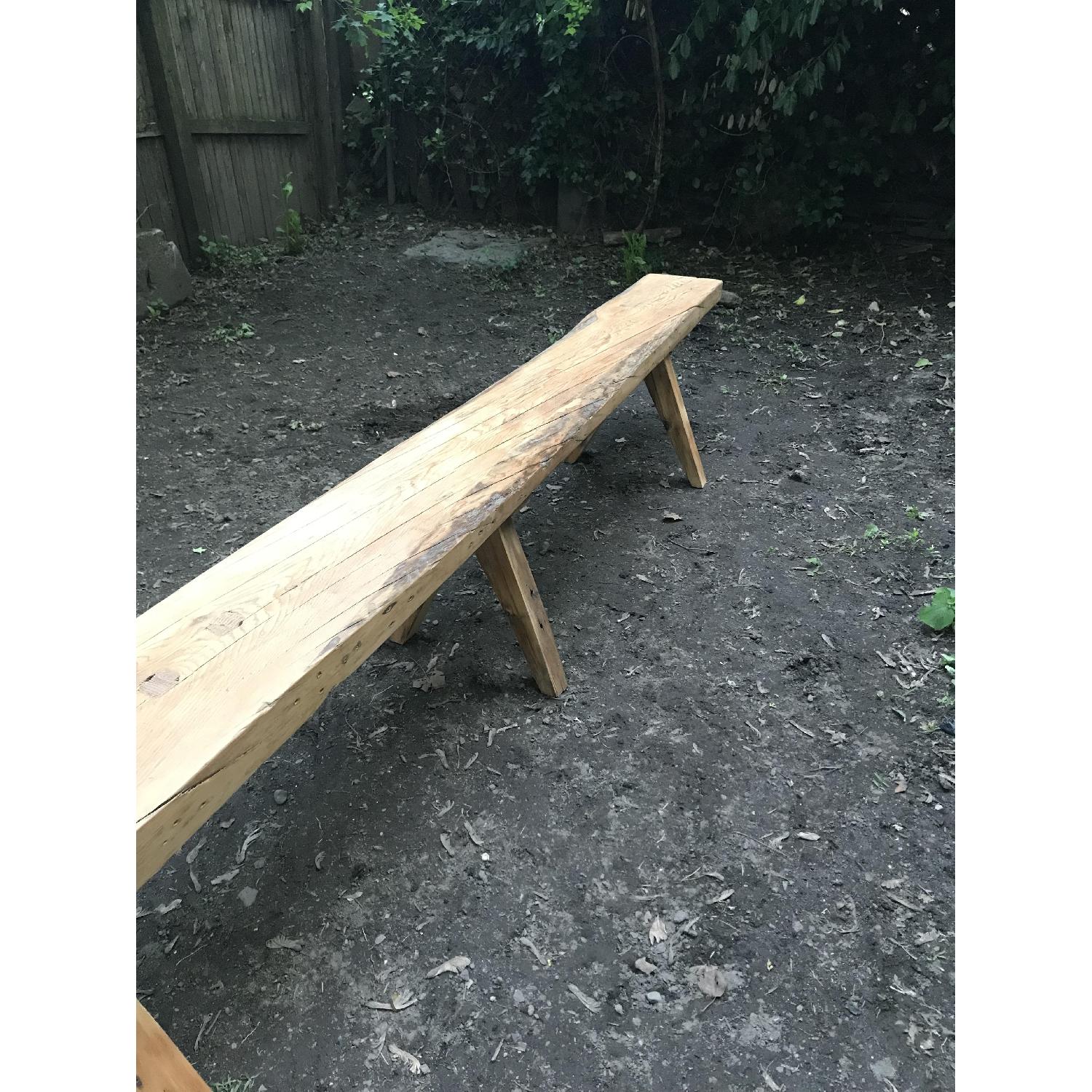 Breukelen Tafel Old Growth Longleaf Pine Oversized Bench - image-2
