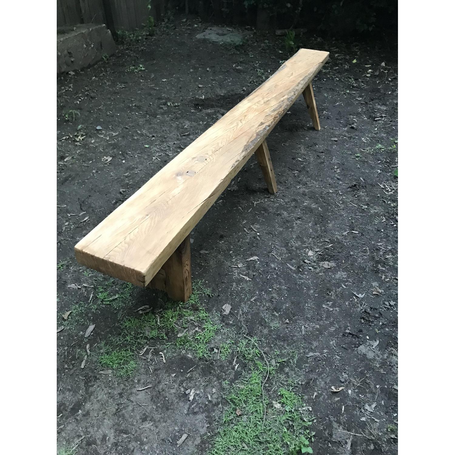 Breukelen Tafel Old Growth Longleaf Pine Oversized Bench - image-3