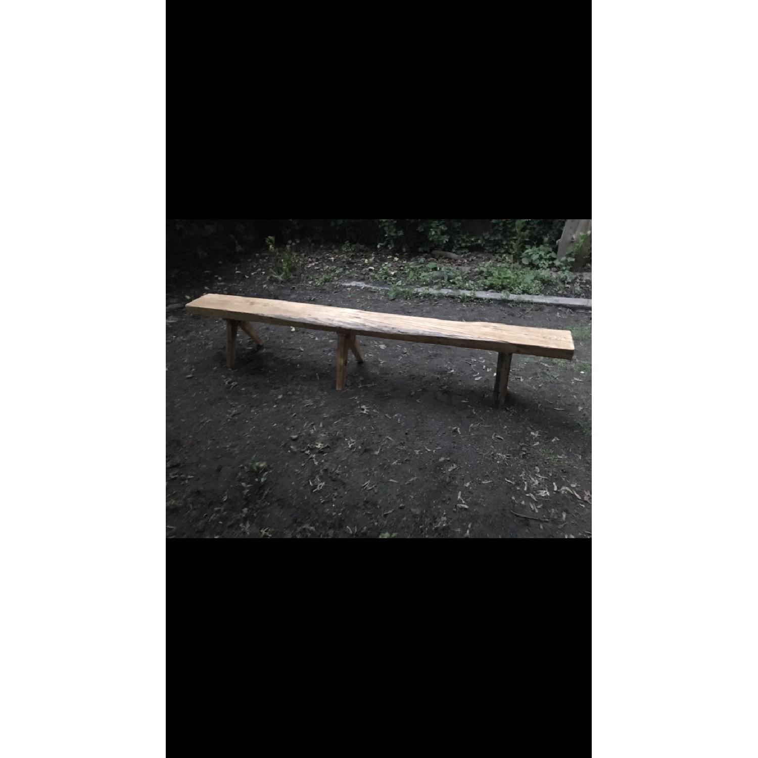 Breukelen Tafel Old Growth Longleaf Pine Oversized Bench - image-5