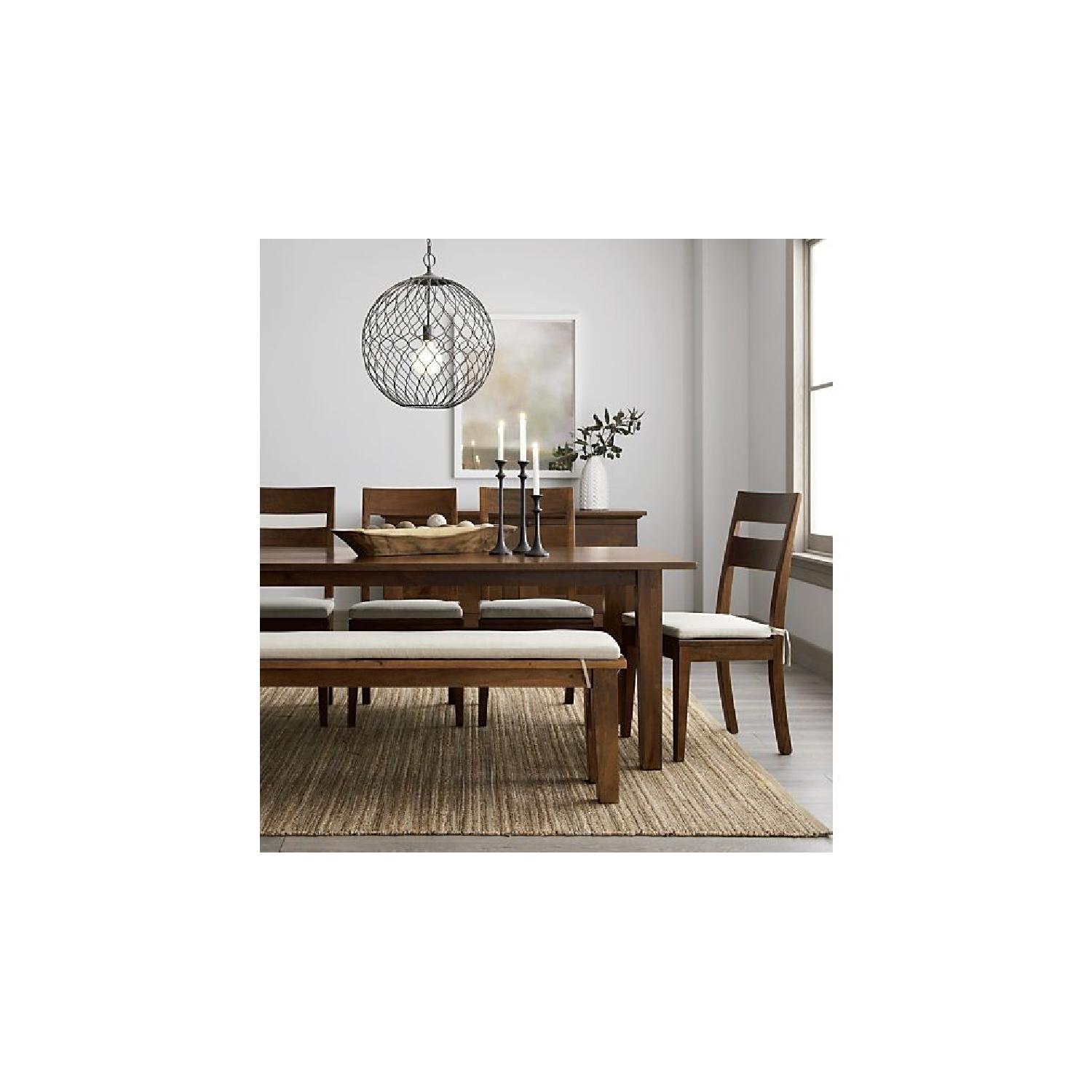 Crate & Barrel Basque Honey Wood Dining Chairs - image-3