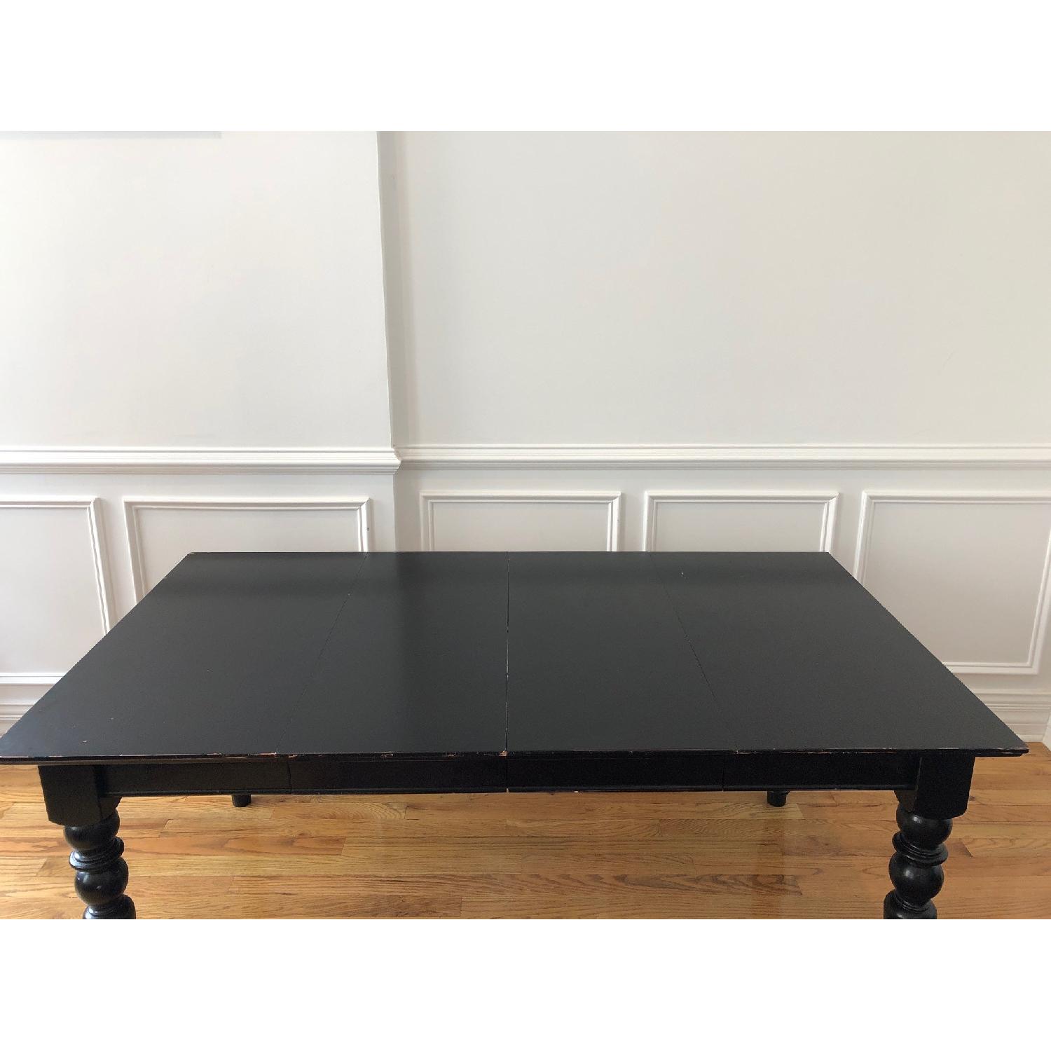 Pottery Barn Cherry Wood Expandable Dining Table - image-10