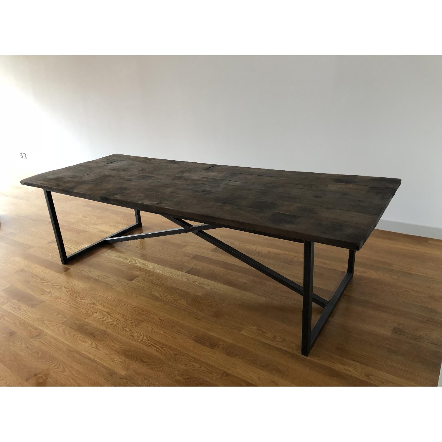 Restoration Hardware Salvaged Boat Wood Dining Table - image-1