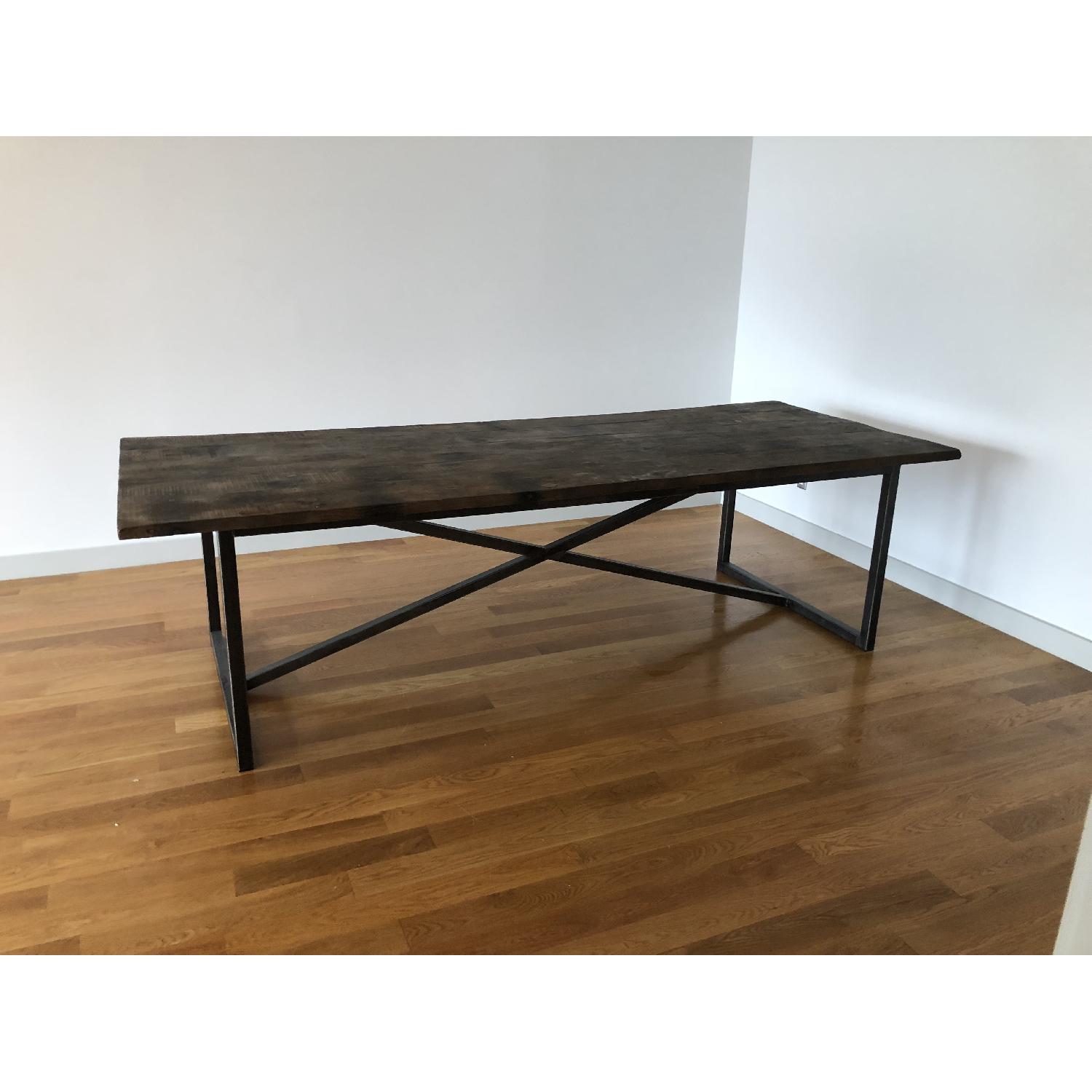 Restoration Hardware Salvaged Boat Wood Dining Table - image-2