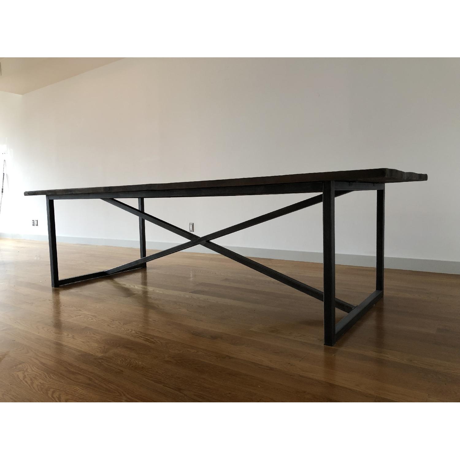 Restoration Hardware Salvaged Boat Wood Dining Table - image-5