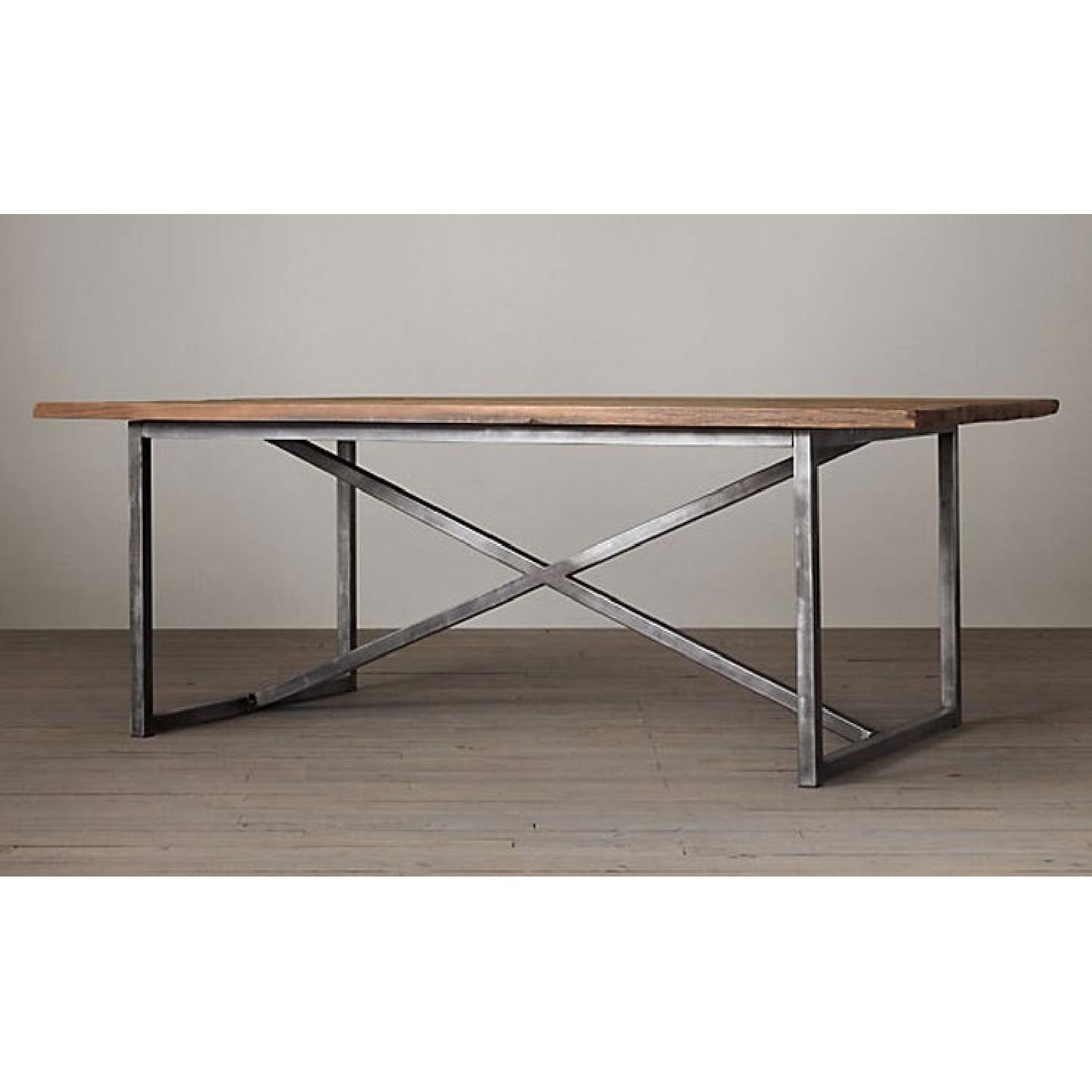 Restoration Hardware Salvaged Boat Wood Dining Table - image-6