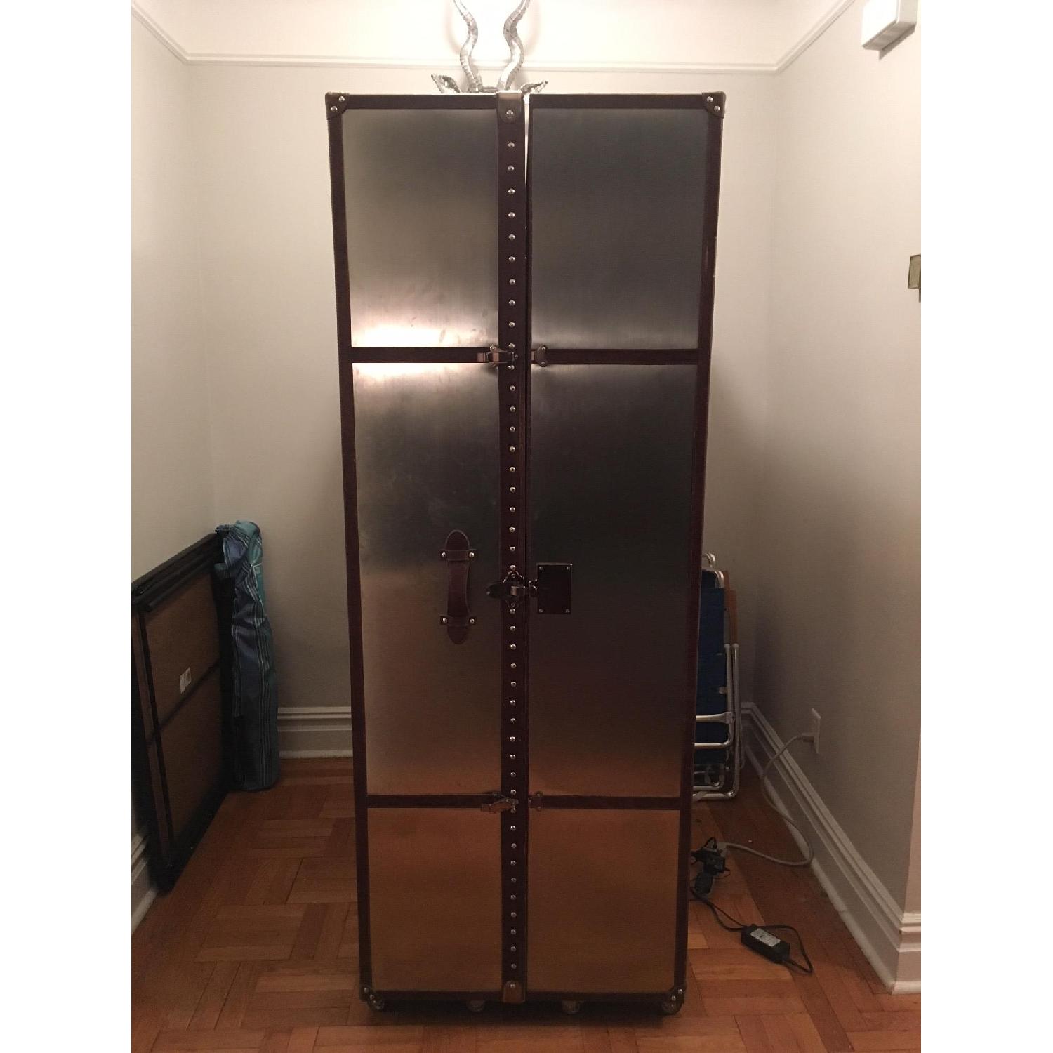 Restoration Hardware Mayfair Steamer Trunk Secretary - image-1