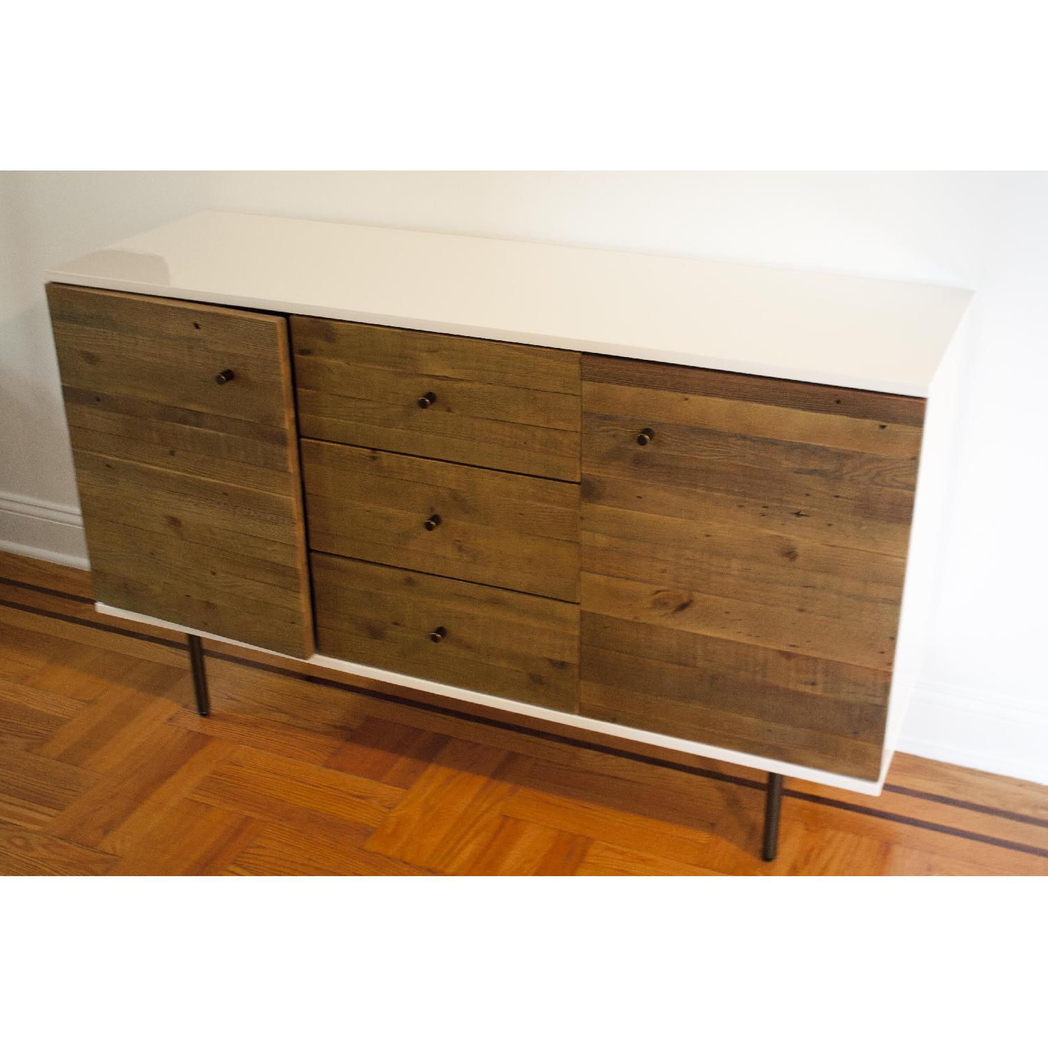 West Elm Reclaimed Wood & Lacquer Buffet - image-1