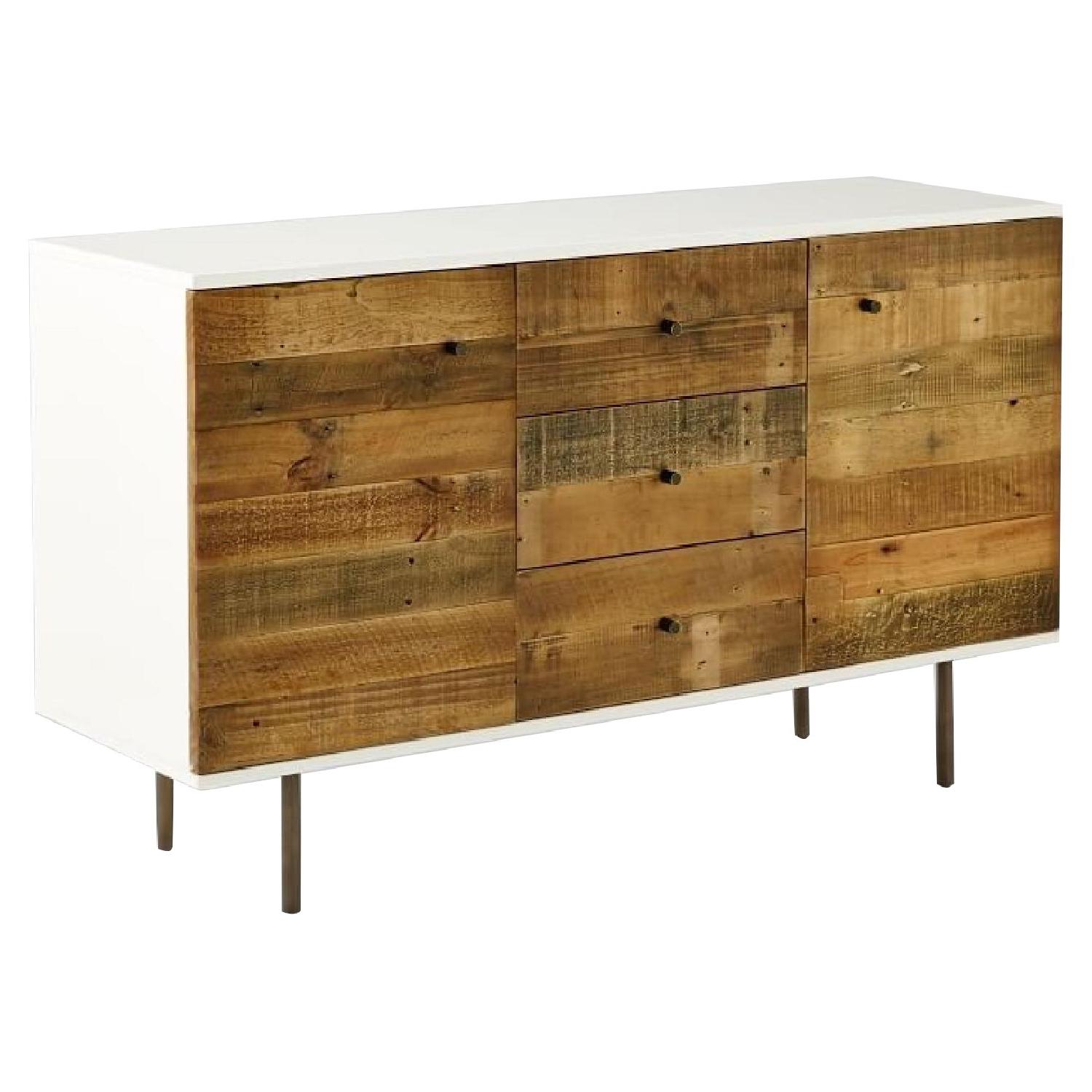 West Elm Reclaimed Wood & Lacquer Buffet - image-0