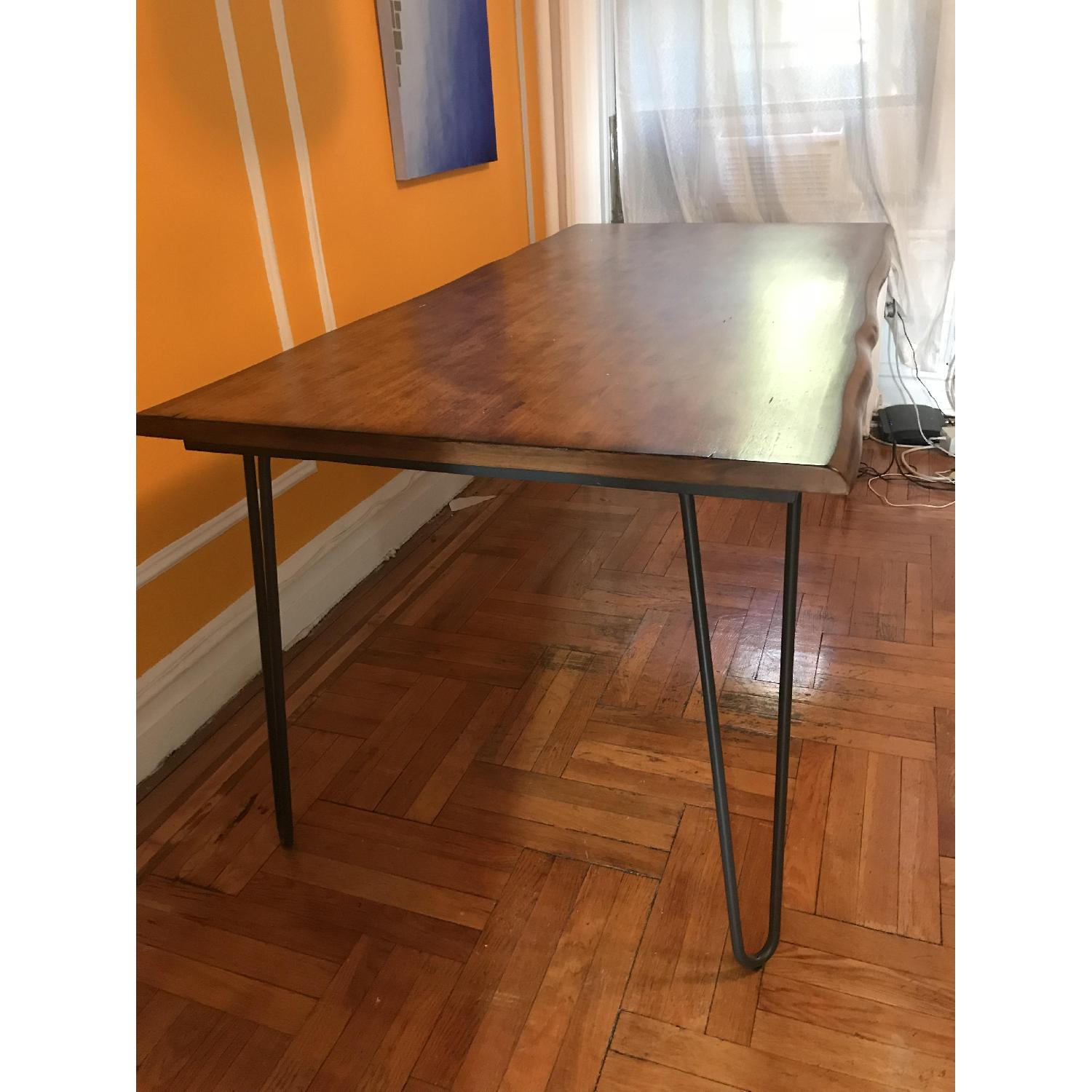 World Market Flynn Solid Wood Hairpin Leg Dining Table - image-1