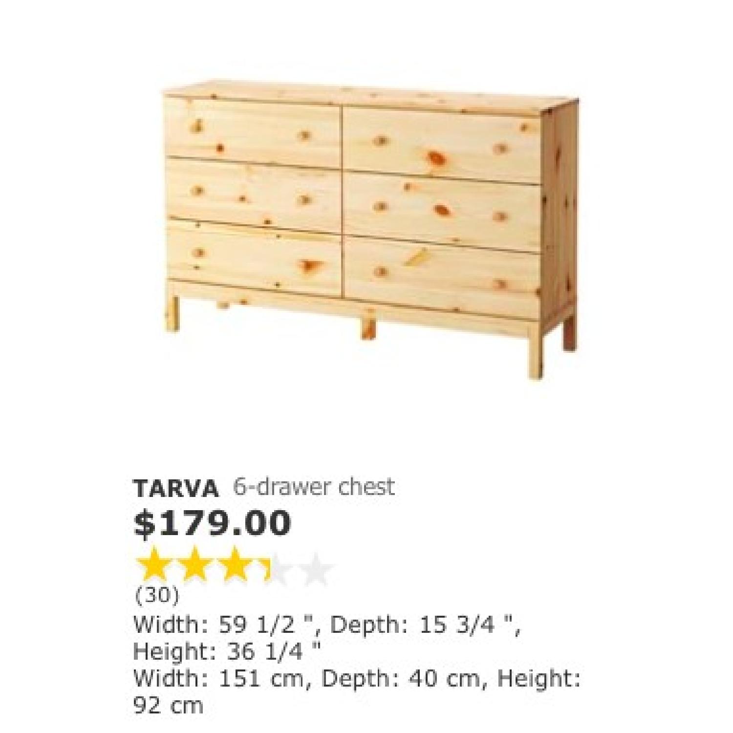 Ikea Tarva 6-Drawer Pine Dresser - image-3