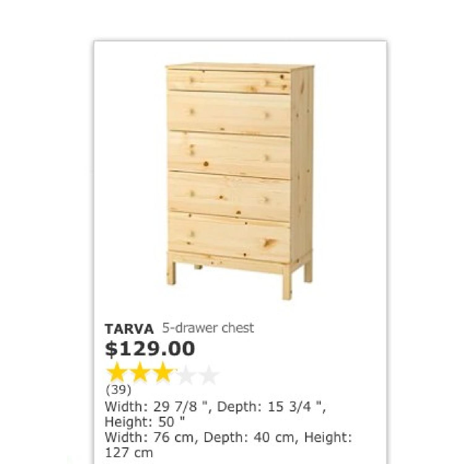 Ikea Tarva Tall 5-Drawer Pine Dresser - image-2
