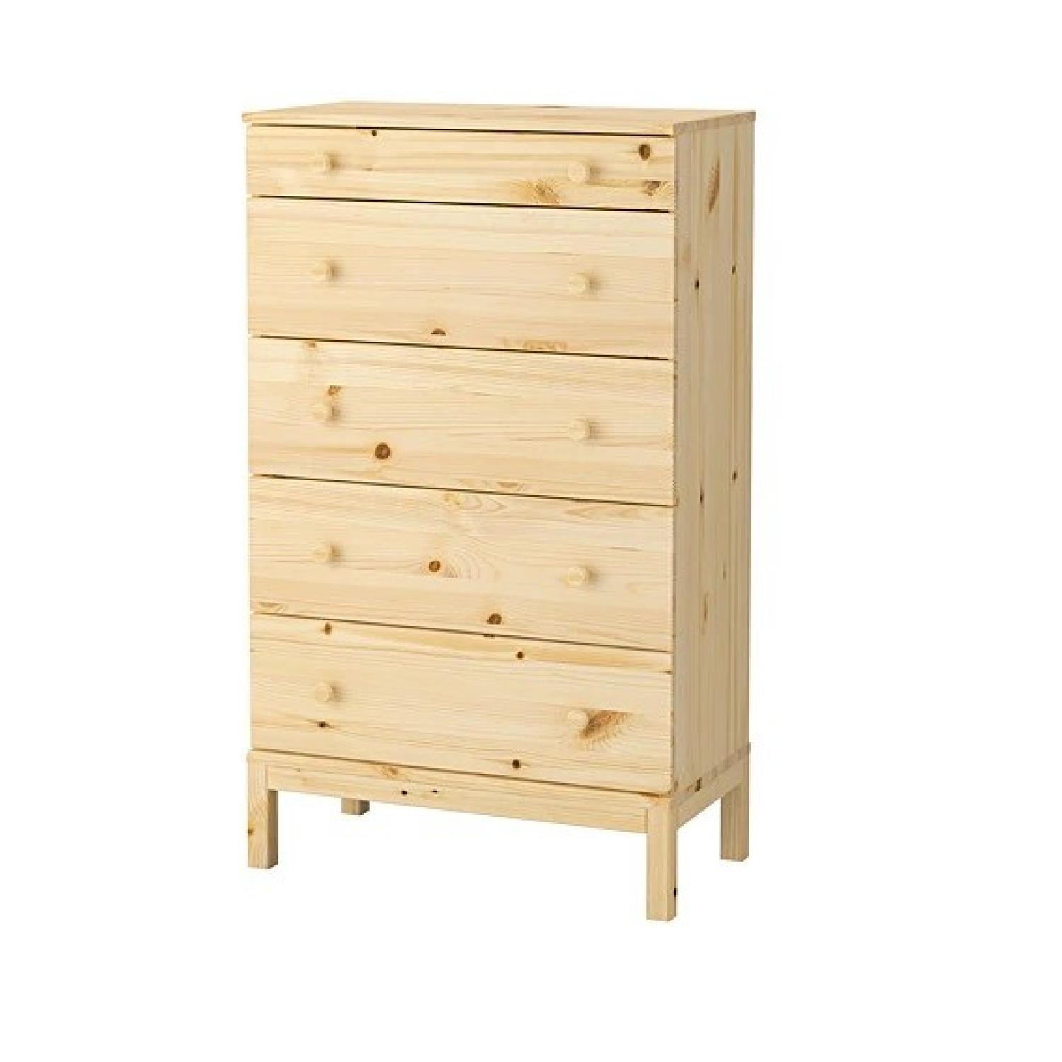Ikea Tarva Tall 5-Drawer Pine Dresser - image-0