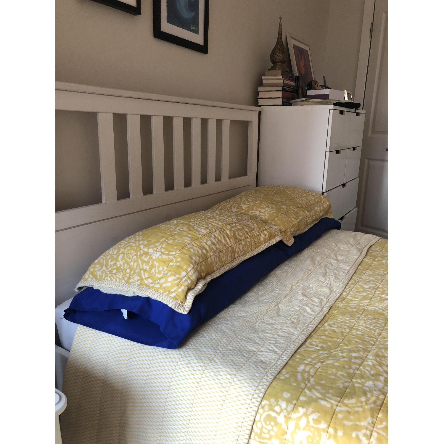 Ikea Hemnes White Full Wooden Bed Frame - image-2